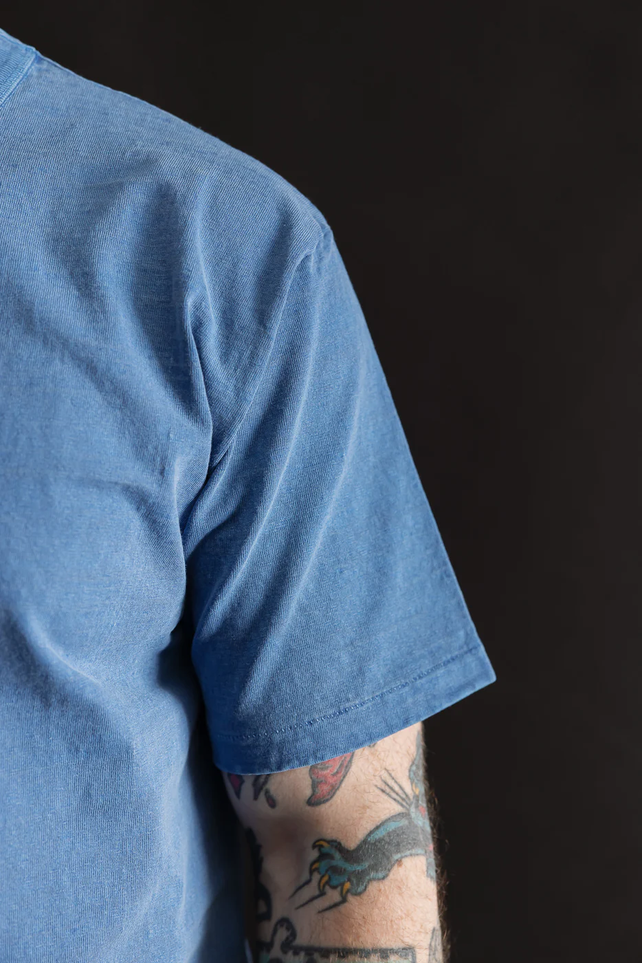 "Fallen Cotton" Midweight Tee Short Sleeve - PD Light Indigo - Image 17