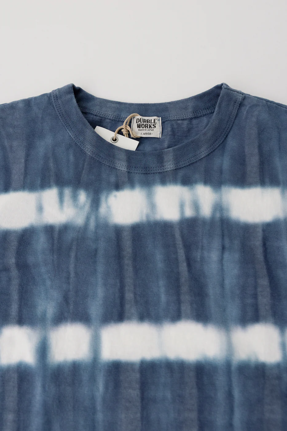 "Fallen Cotton" Midweight Tee Short Sleeve Tie Dye Border - Navy - Image 2