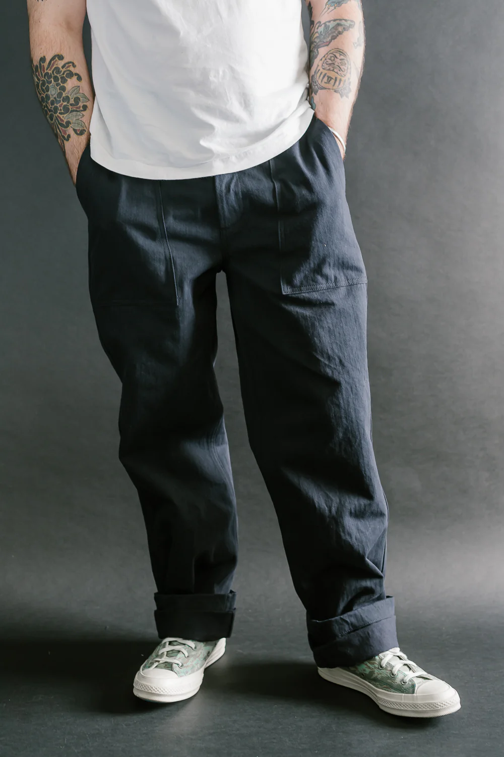 Fatigue Pant Washed HBT - Midnight - Image 10