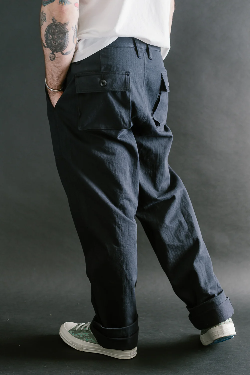 Fatigue Pant Washed HBT - Midnight - Image 13