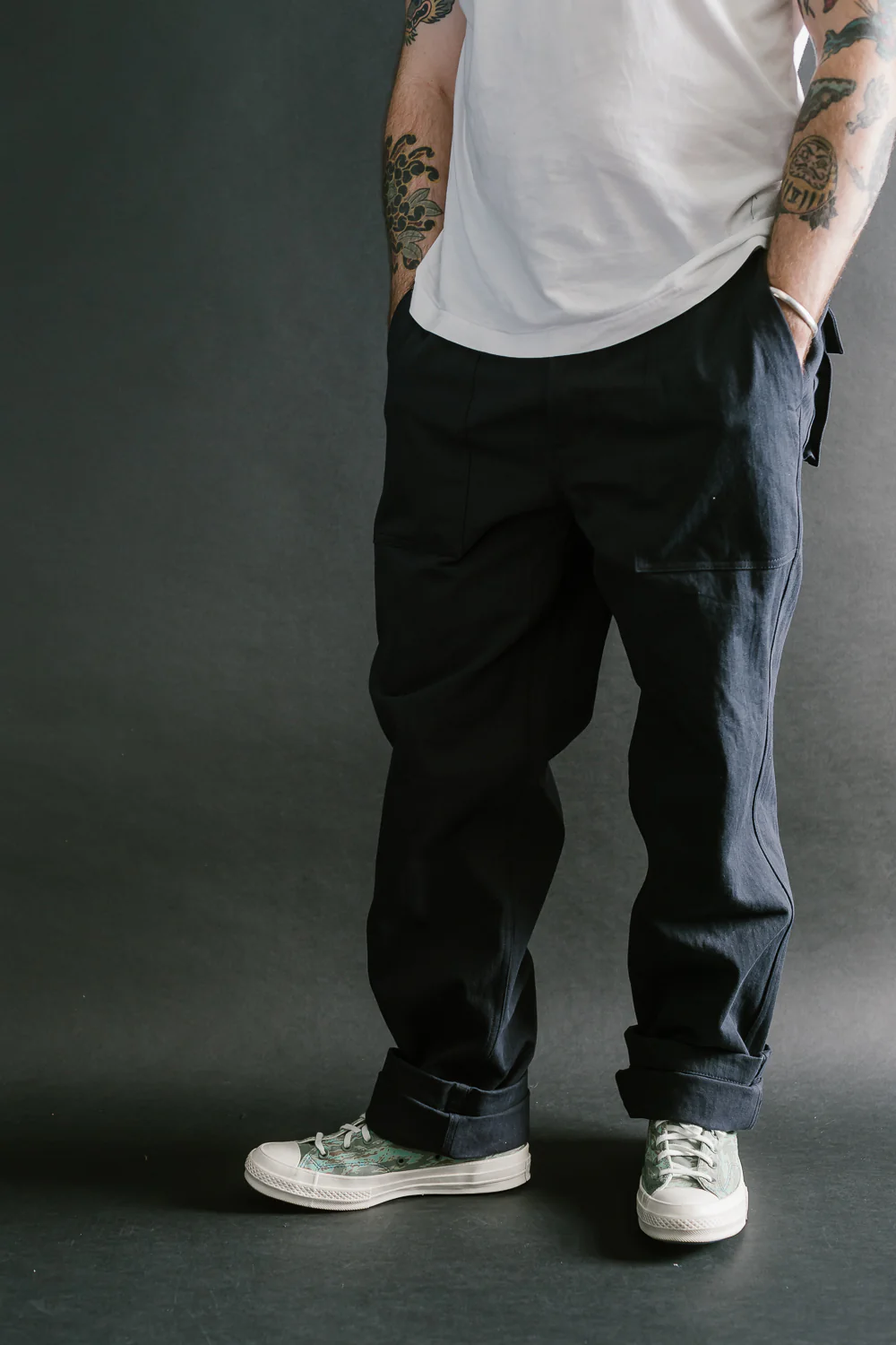 Fatigue Pant Washed HBT - Midnight - Image 14
