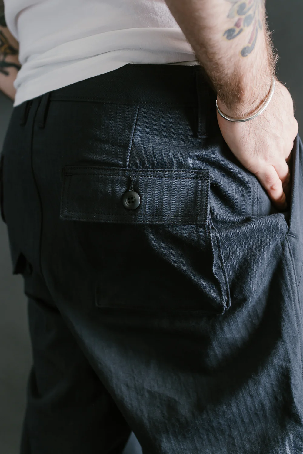 Fatigue Pant Washed HBT - Midnight - Image 18