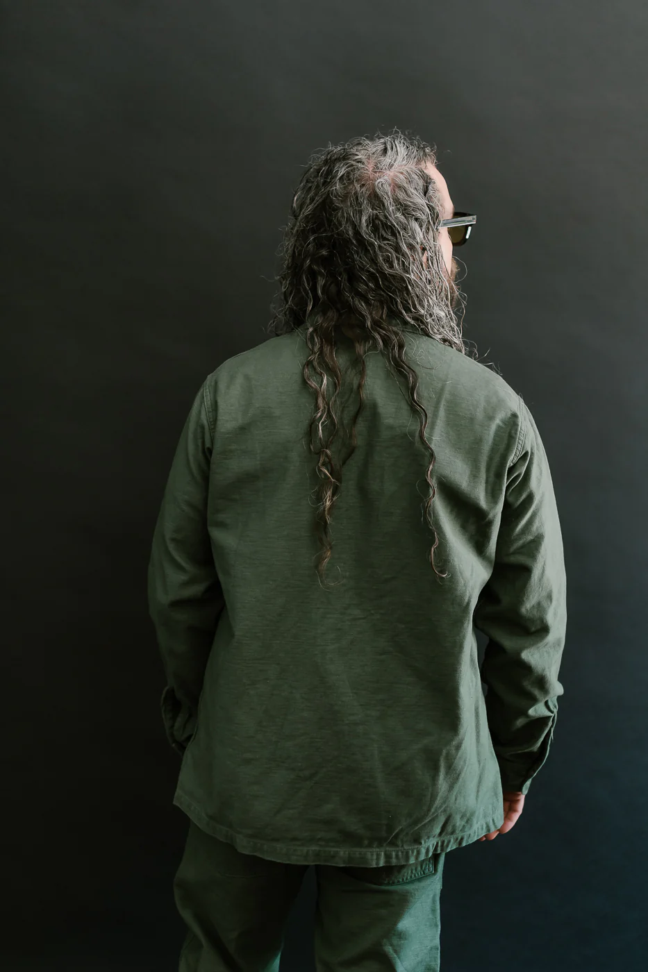 03-8045-16 - Fatigue Shirt Reverse Sateen - Olive - Image 12