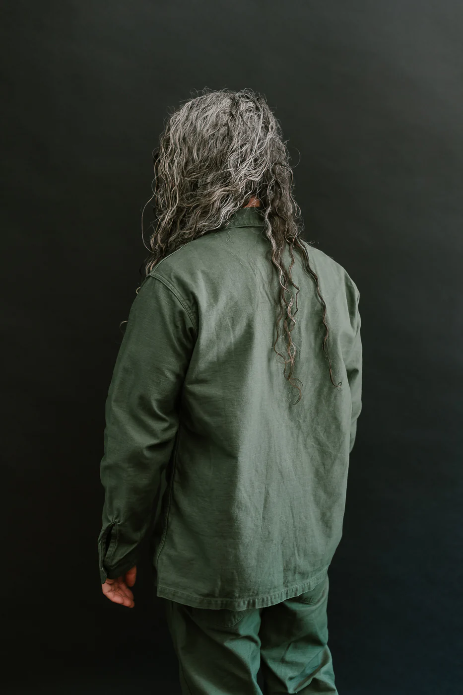 03-8045-16 - Fatigue Shirt Reverse Sateen - Olive - Image 13