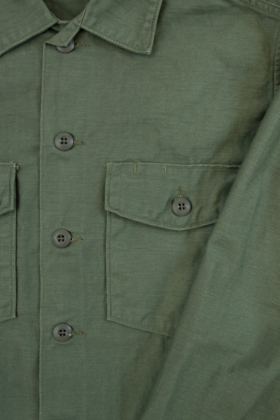 03-8045-16 - Fatigue Shirt Reverse Sateen - Olive - Image 3