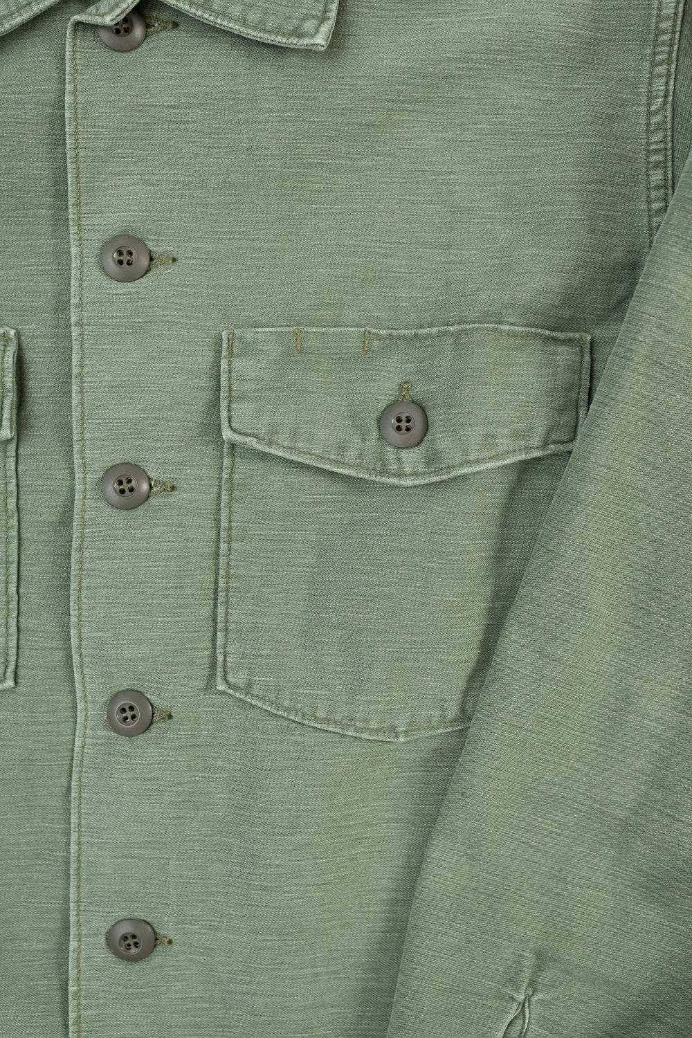 03-8045-216 - Fatigue Shirt Reverse Sateen - Vintage Washed Olive - Image 3