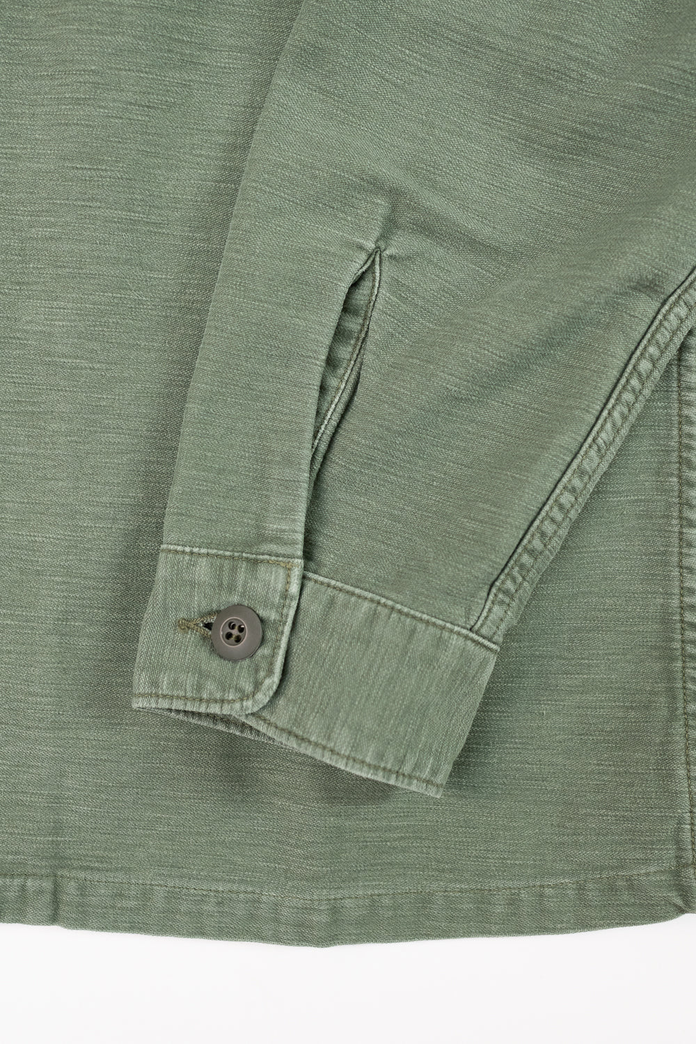 03-8045-216 - Fatigue Shirt Reverse Sateen - Vintage Washed Olive - Image 5