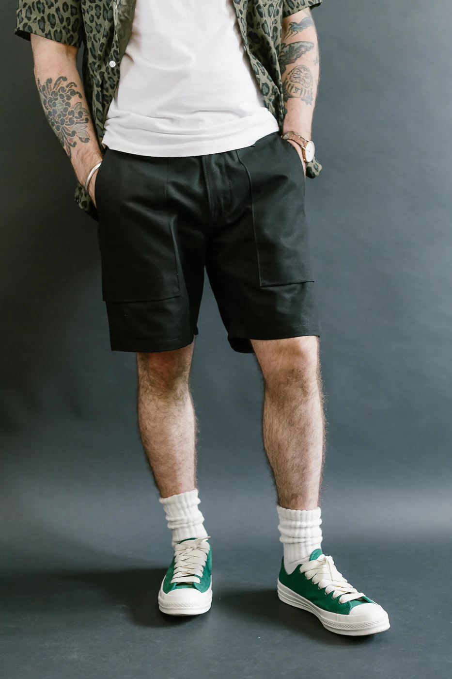 Fatigue Shorts - Black Canvas - Image 9
