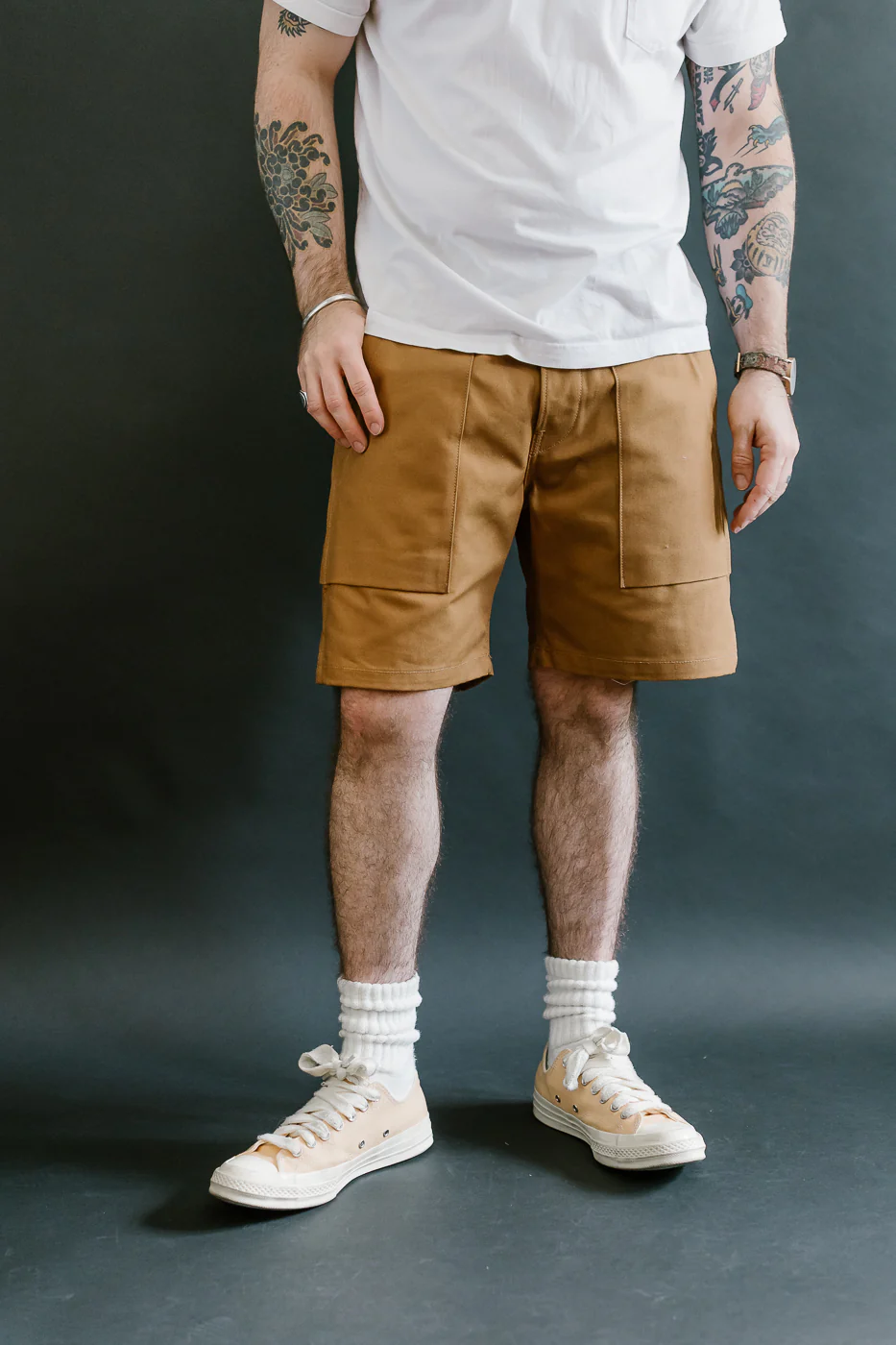 Fatigue Shorts - Camel Canvas - Image 15