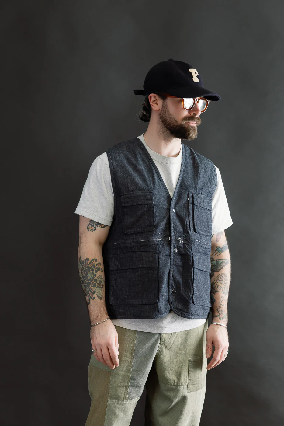 Field Vest - Indigo Ripstop - Image 15