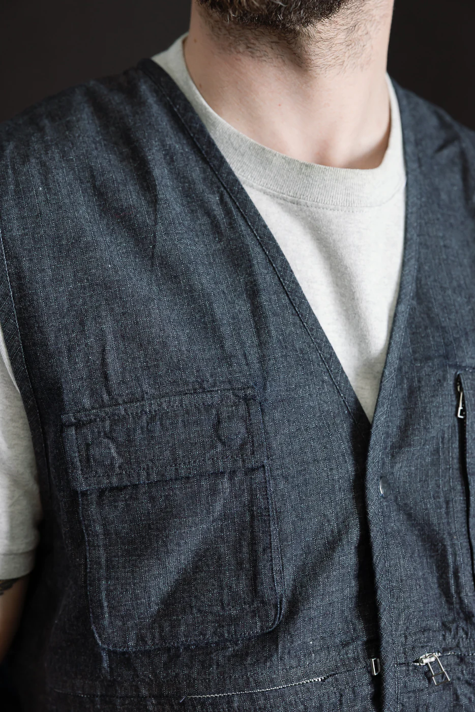 Field Vest - Indigo Ripstop - Image 18