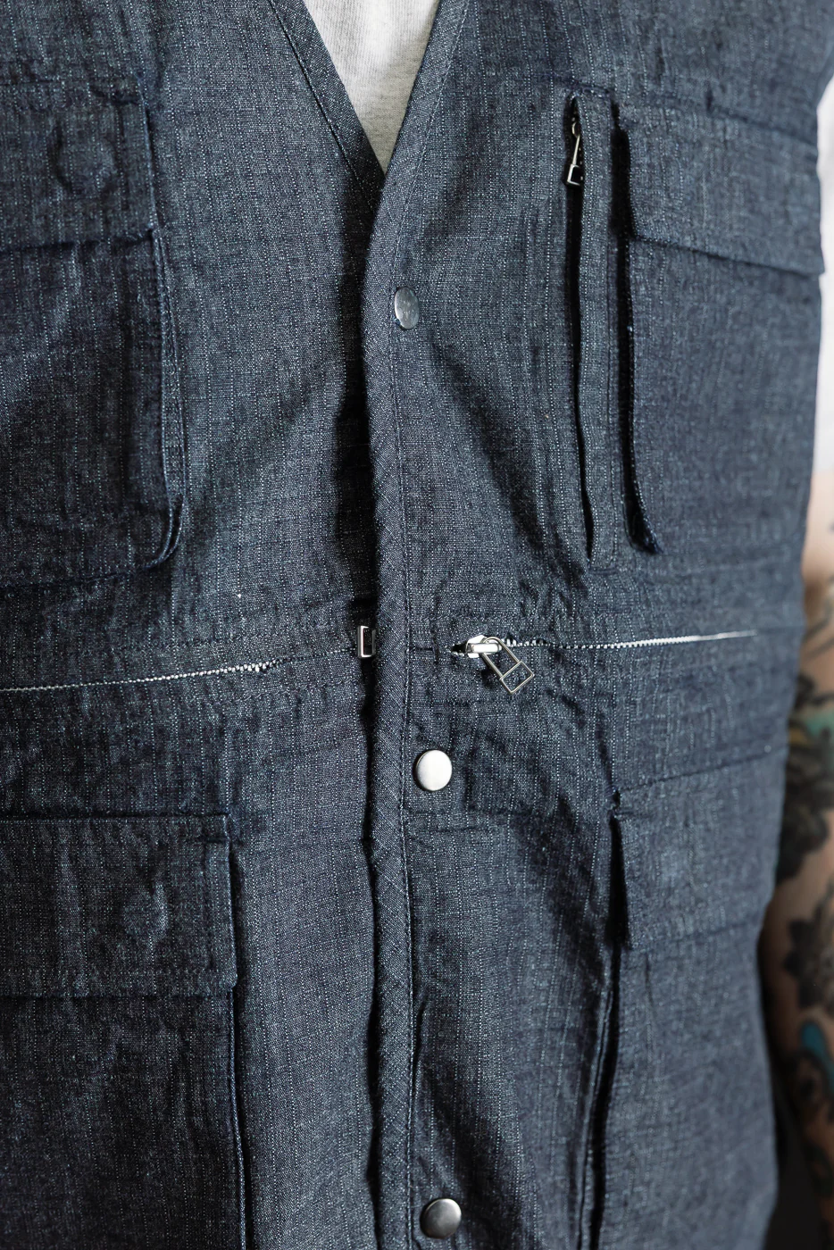 Field Vest - Indigo Ripstop - Image 22