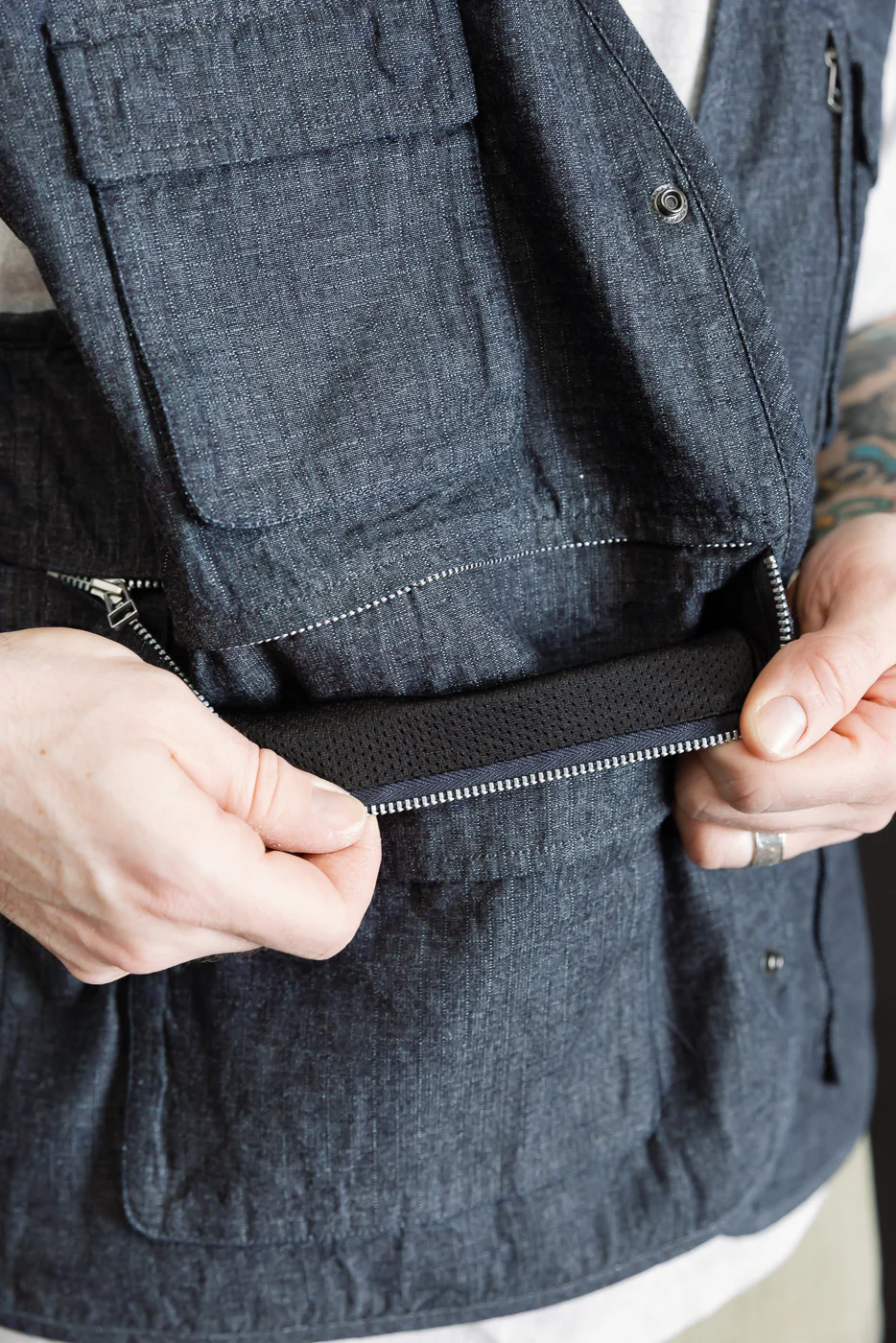Field Vest - Indigo Ripstop - Image 23