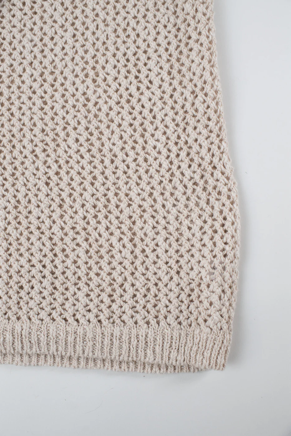 Flamme Knit T-Shirt - Ecru - Image 4