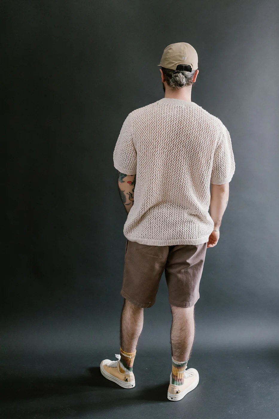 Flamme Knit T-Shirt - Ecru - Image 8