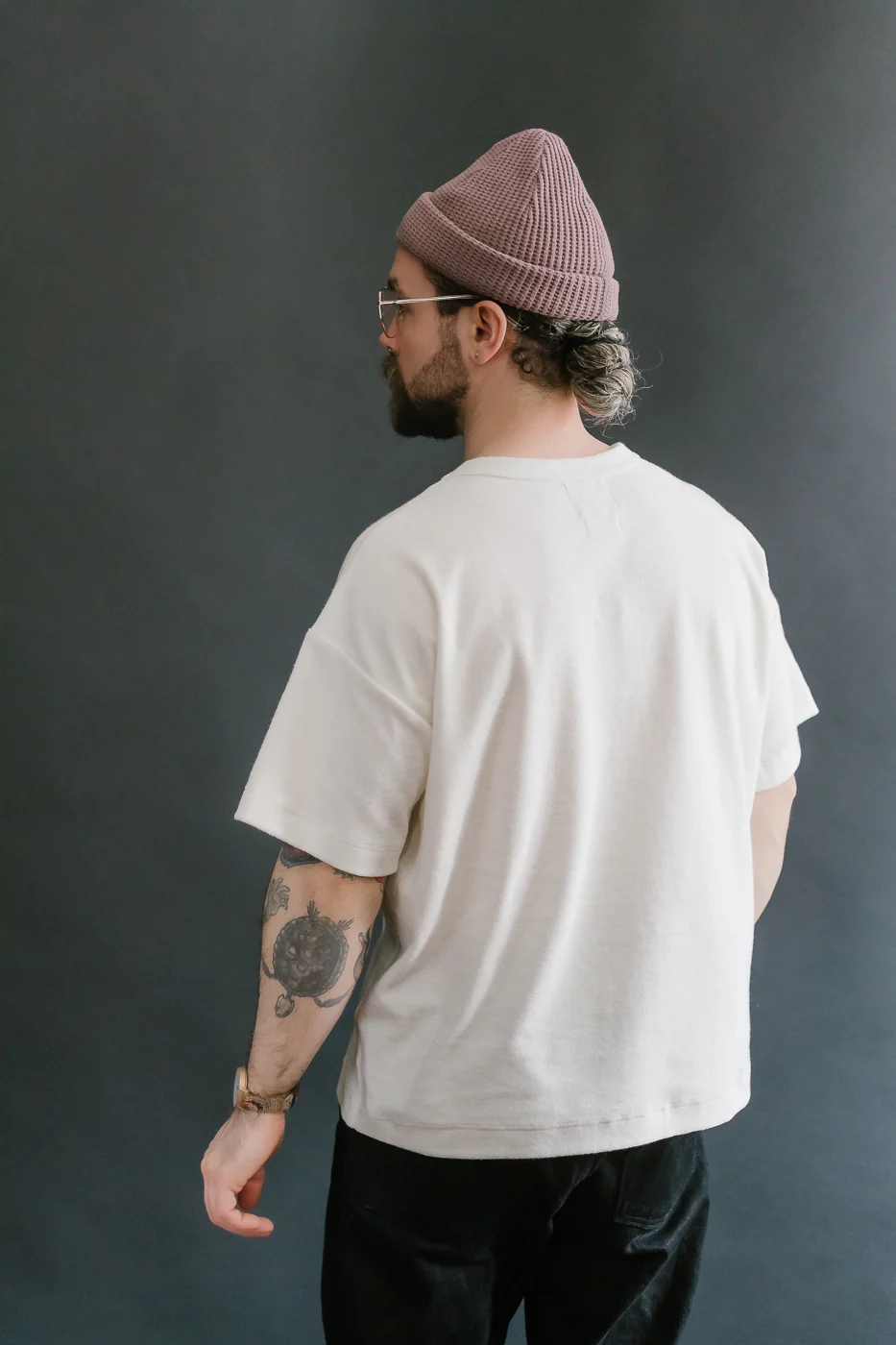 Fons Boxy Fit Towel T-Shirt - Ecru - Image 12