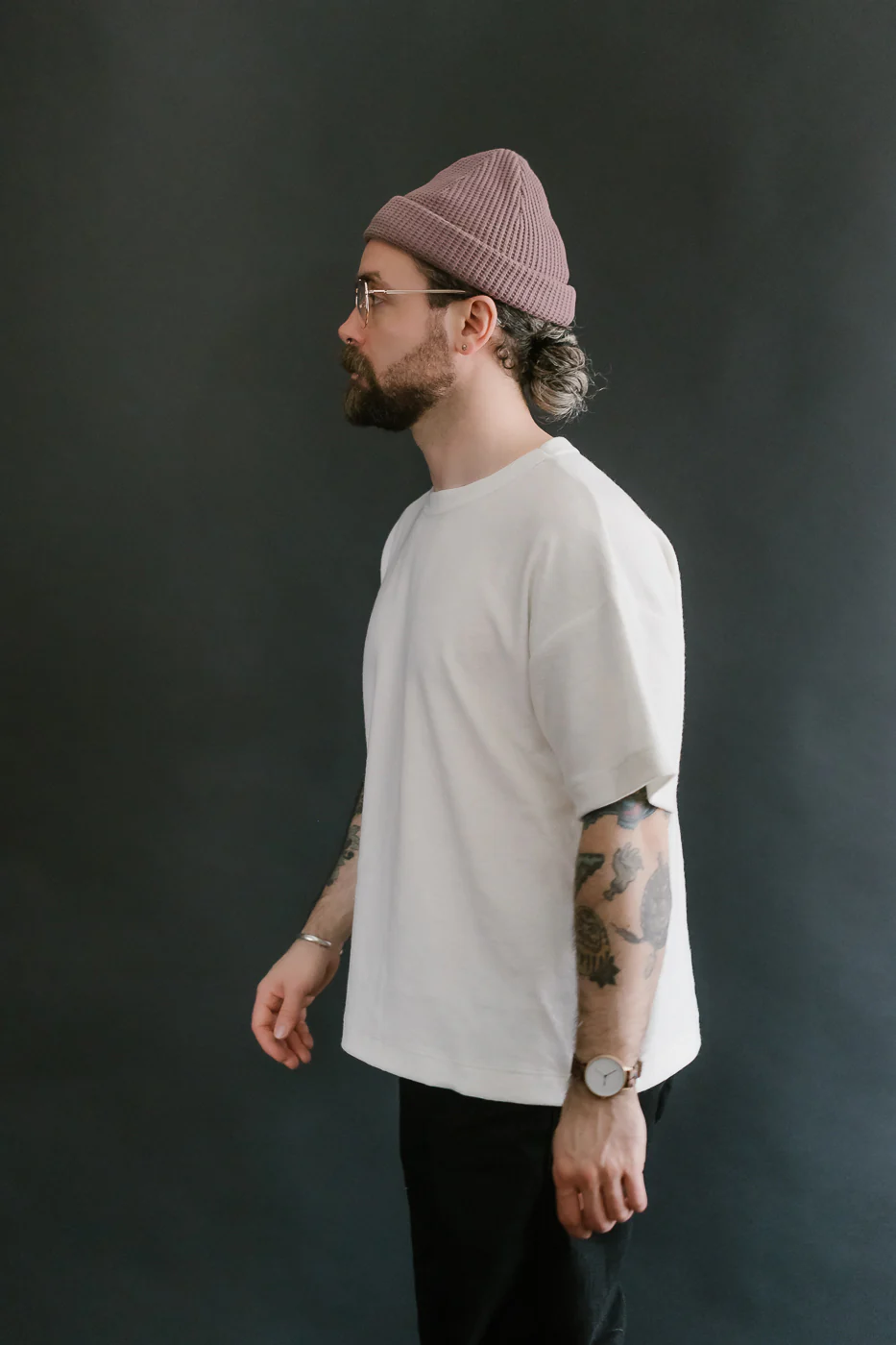Fons Boxy Fit Towel T-Shirt - Ecru - Image 13