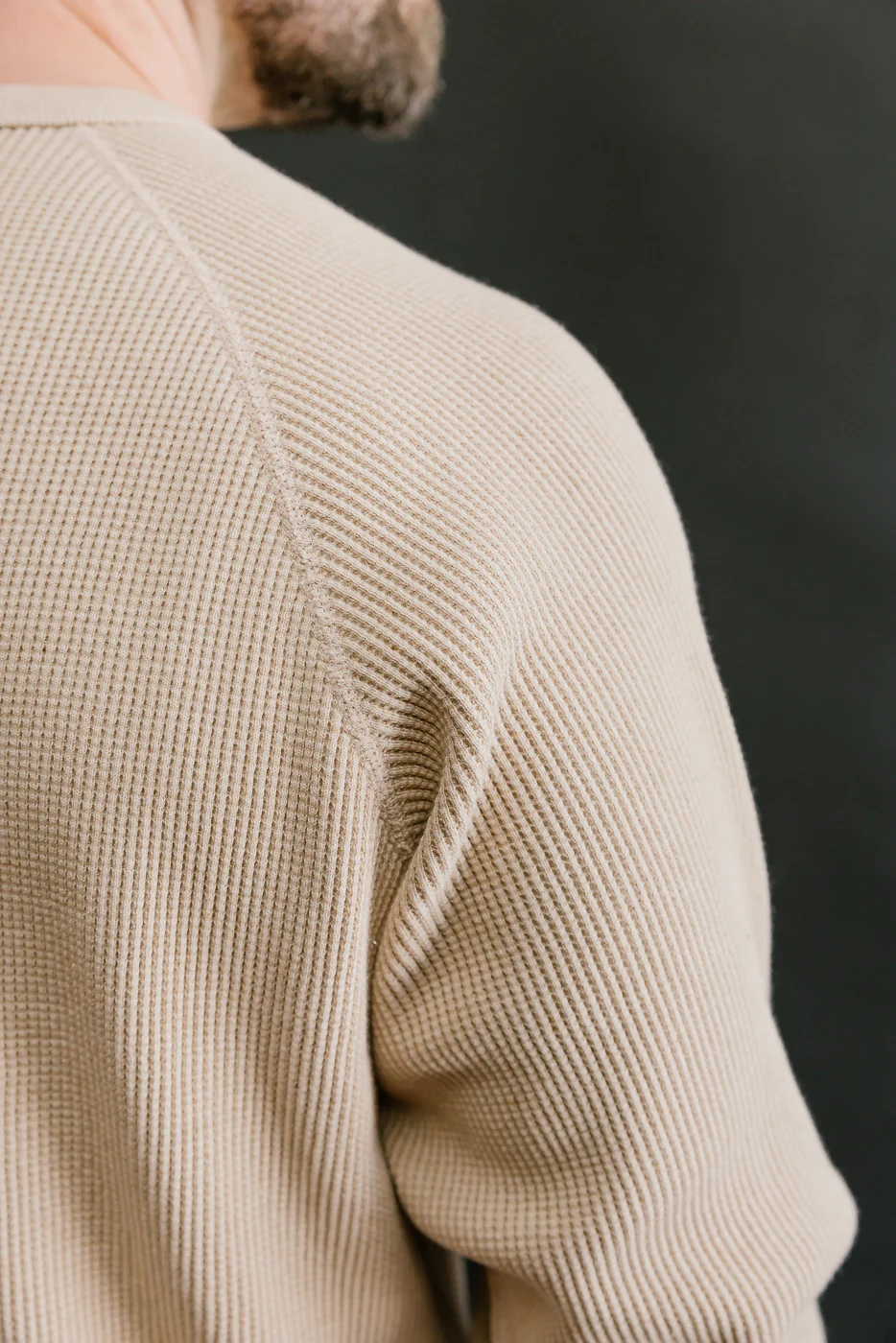 Foxfibre® Heavyweight Waffle Henley - Coyote 15 - Image 19