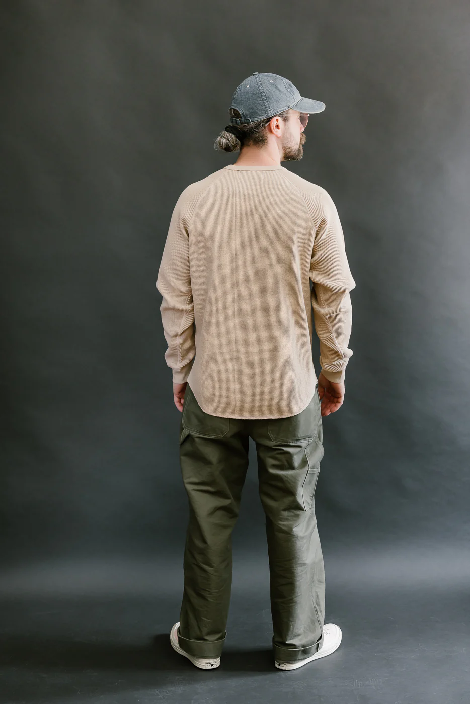Foxfibre® Heavyweight Waffle Henley - Coyote 15 - Image 8