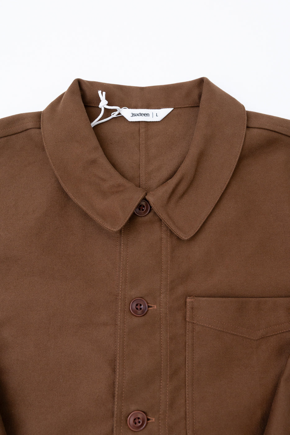 French Work Jacket Moleskin - Brown - Image 2