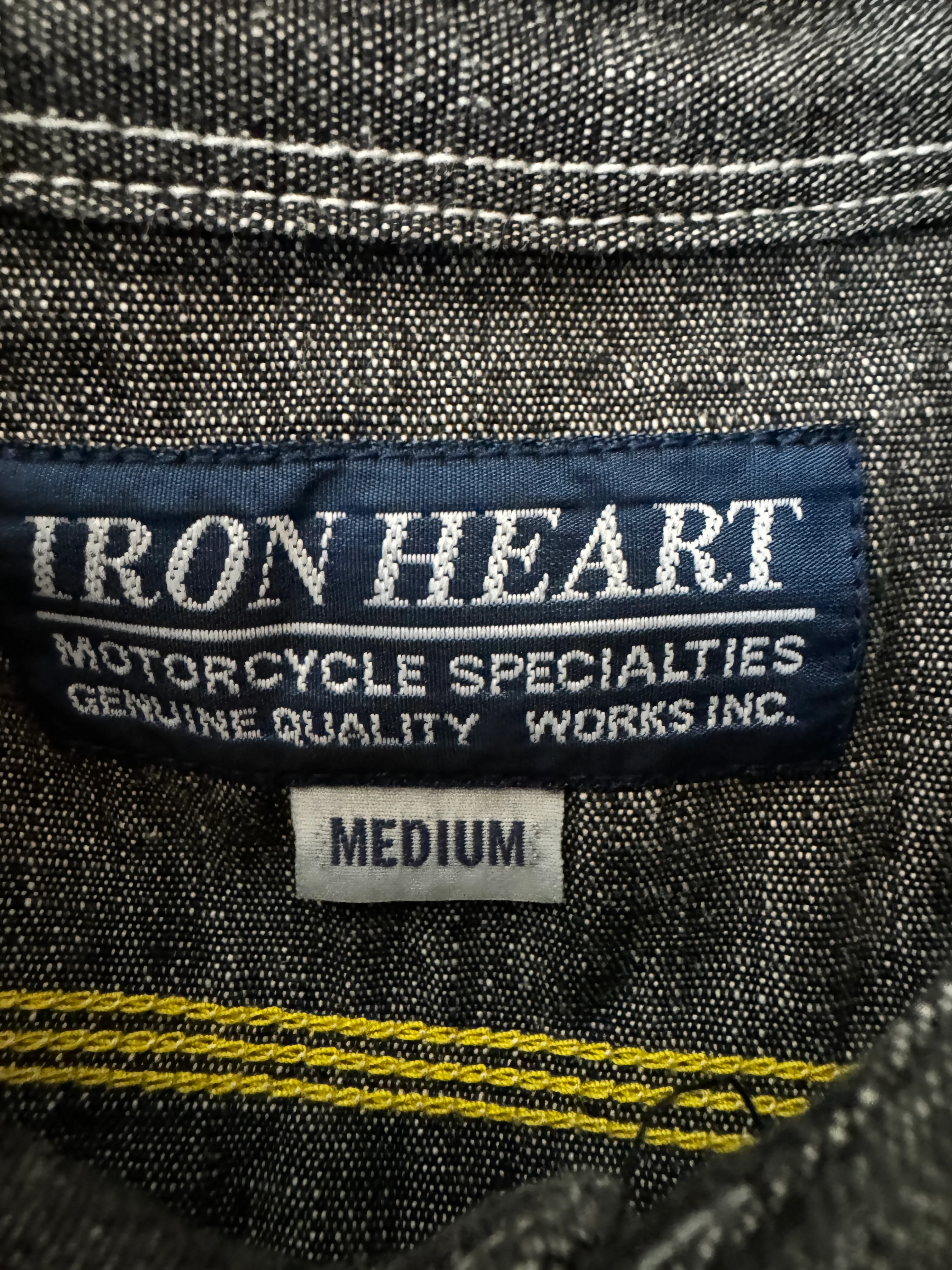 Gently Used - Black Chambray Work Shirt - Medium - Image 3