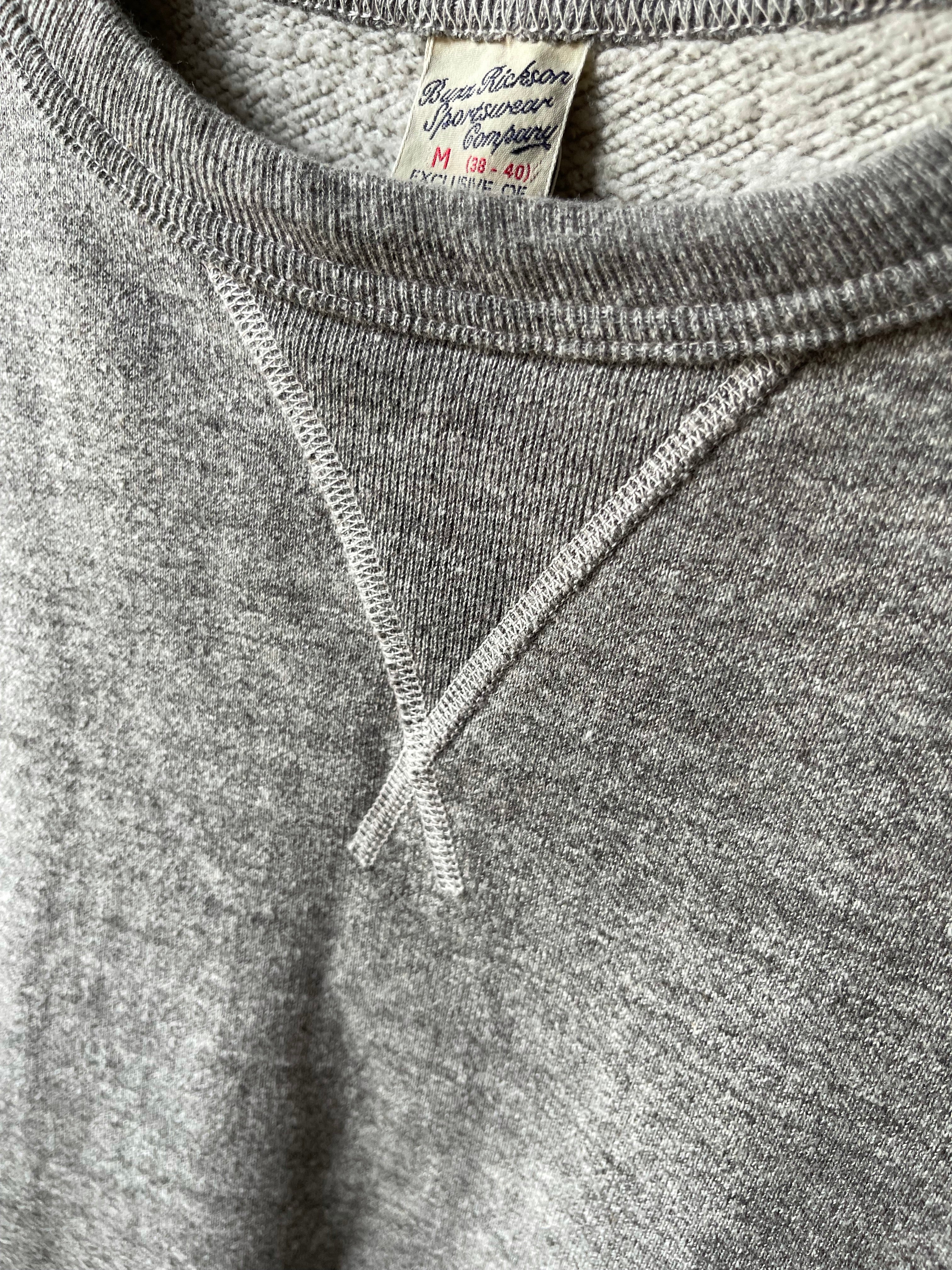 Gently Used Buzz Rickson's Loopwheel Sweatshirt - Heather Grey - Medium - Image 5