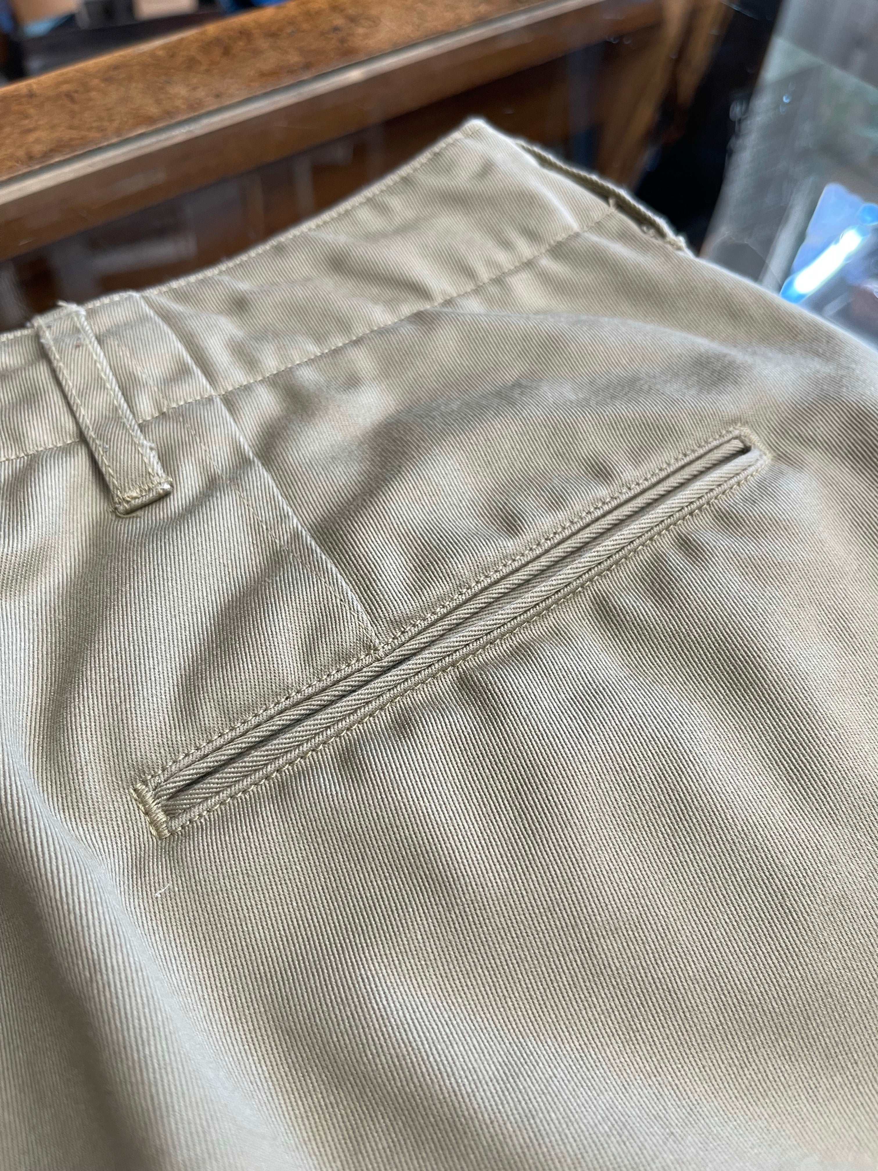Gently Used Buzz Rickson's Original-Speck Chino Trousers - Khaki - W31xL34 - Image 5