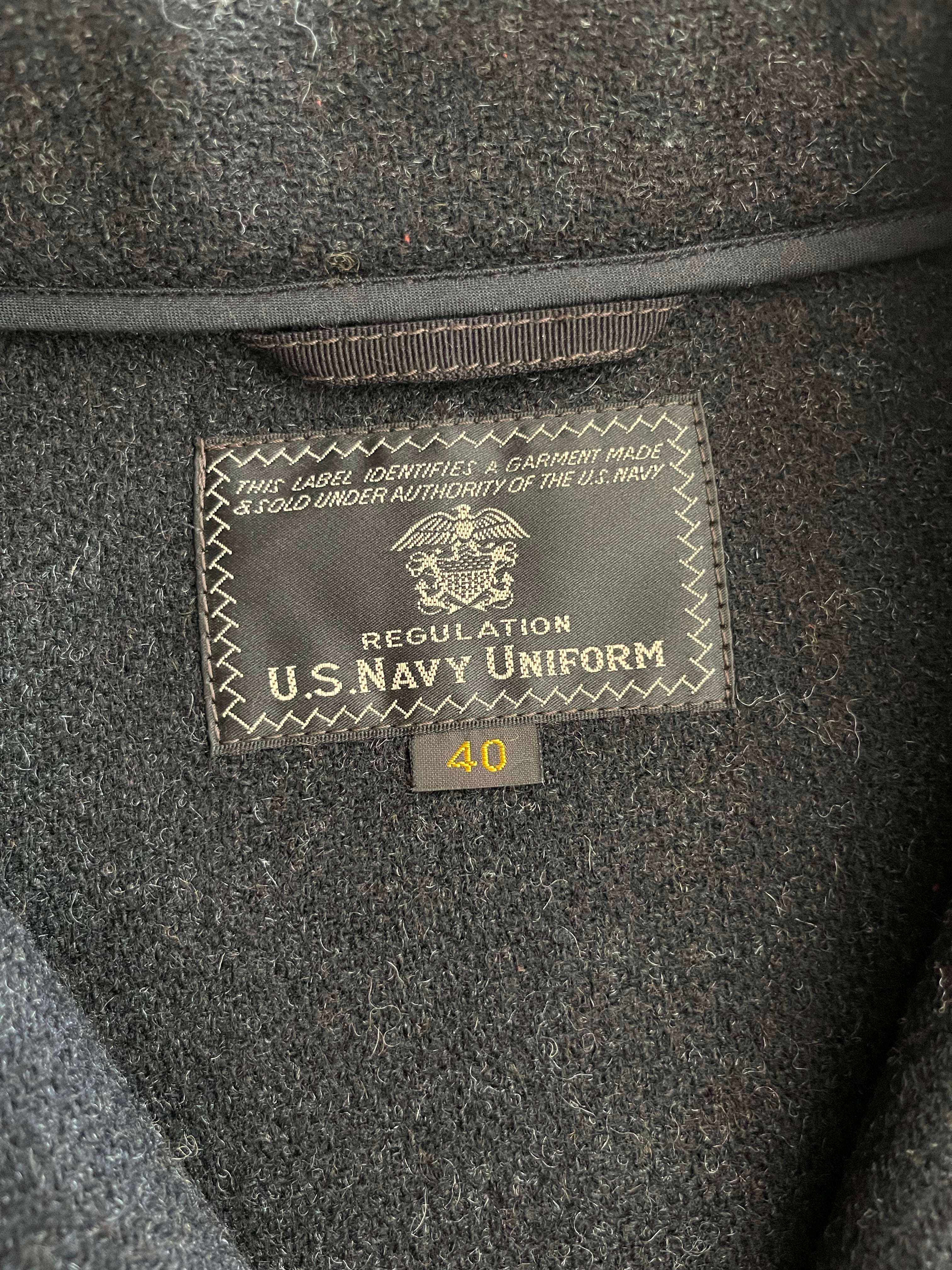 Gently Used Buzz Rickson's Submarine Wool Coat - Charcoal - 40 - Image 11