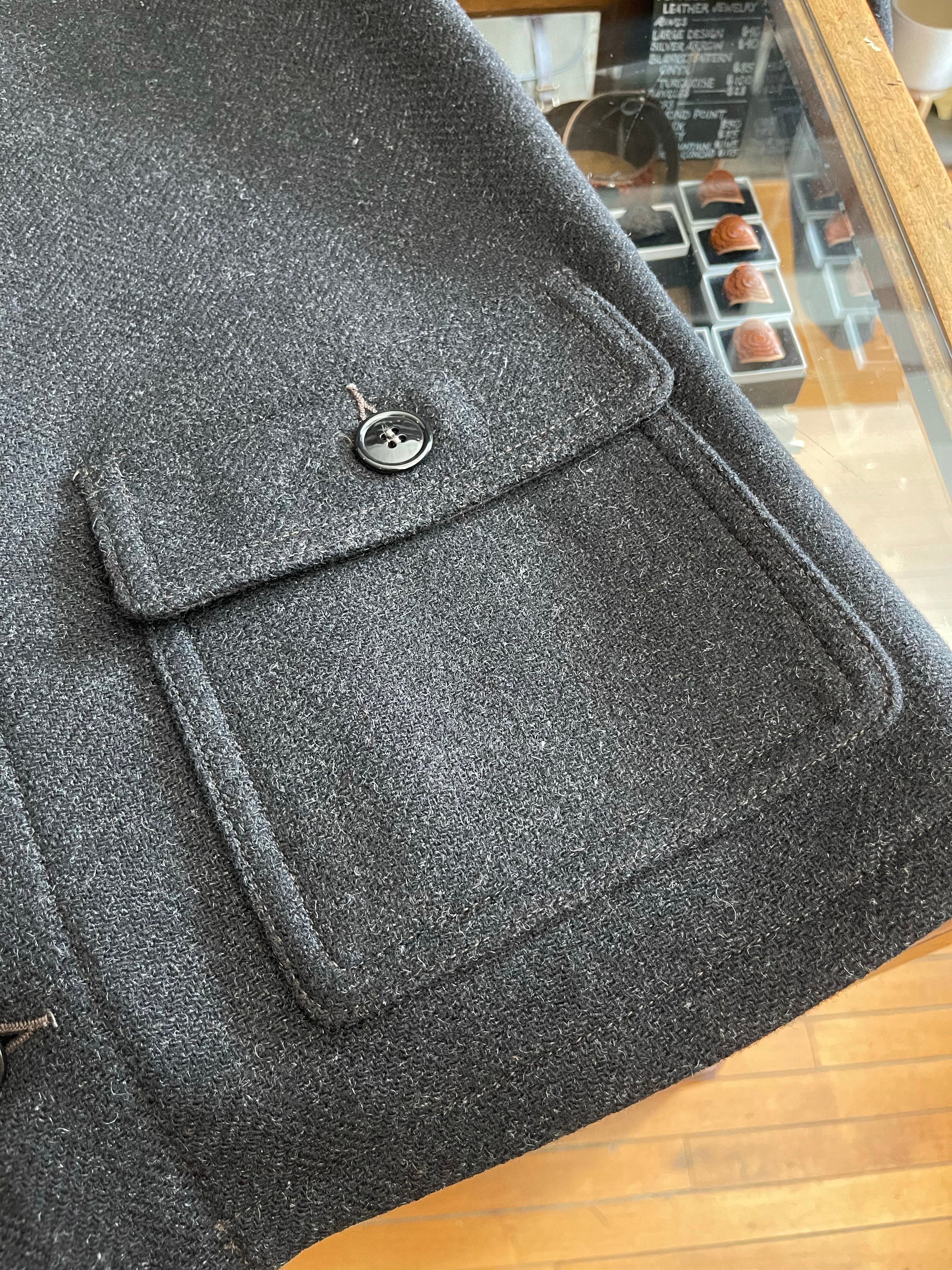 Gently Used Buzz Rickson's Submarine Wool Coat - Charcoal - 40 - Image 3