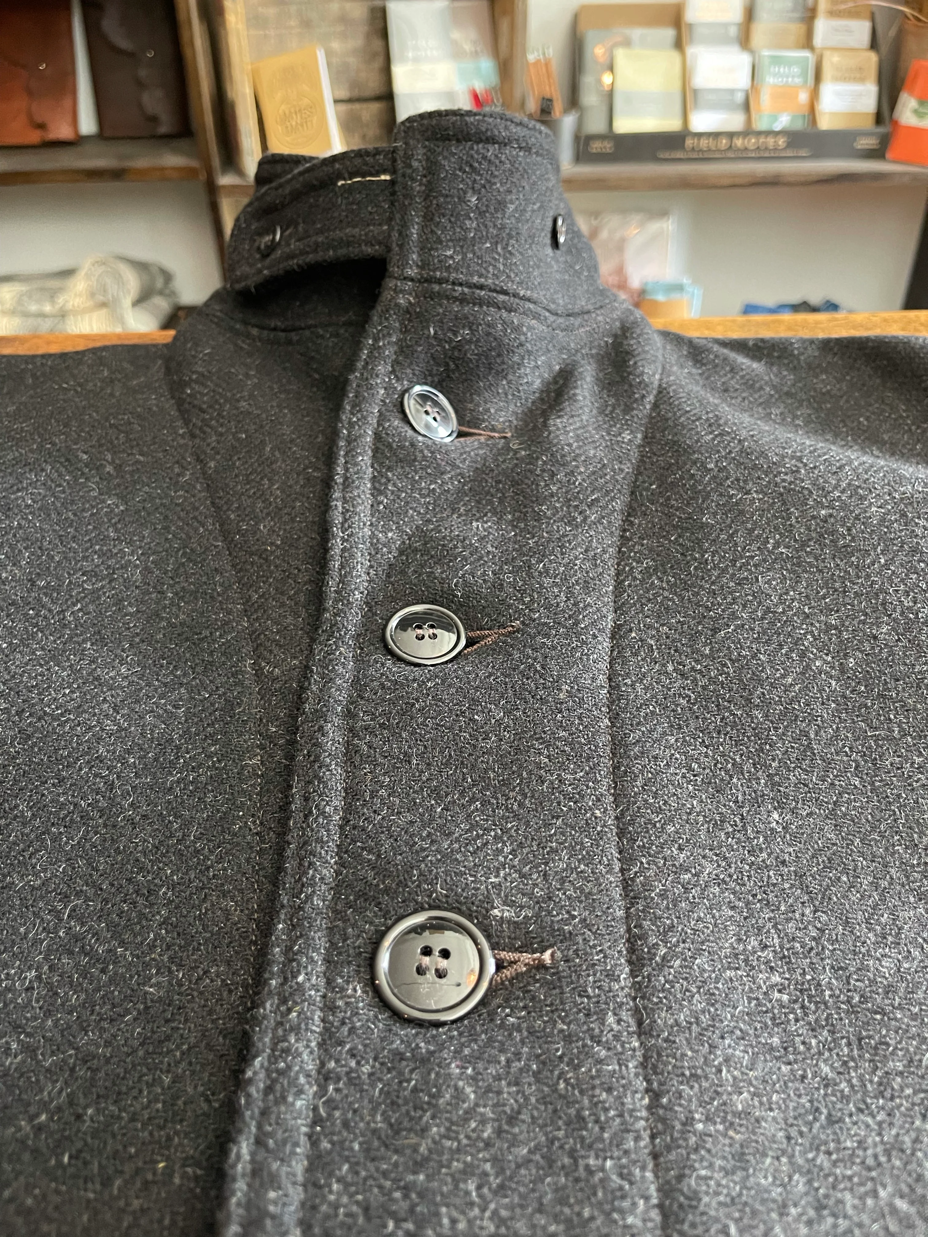 Gently Used Buzz Rickson's Submarine Wool Coat - Charcoal - 40 - Image 8
