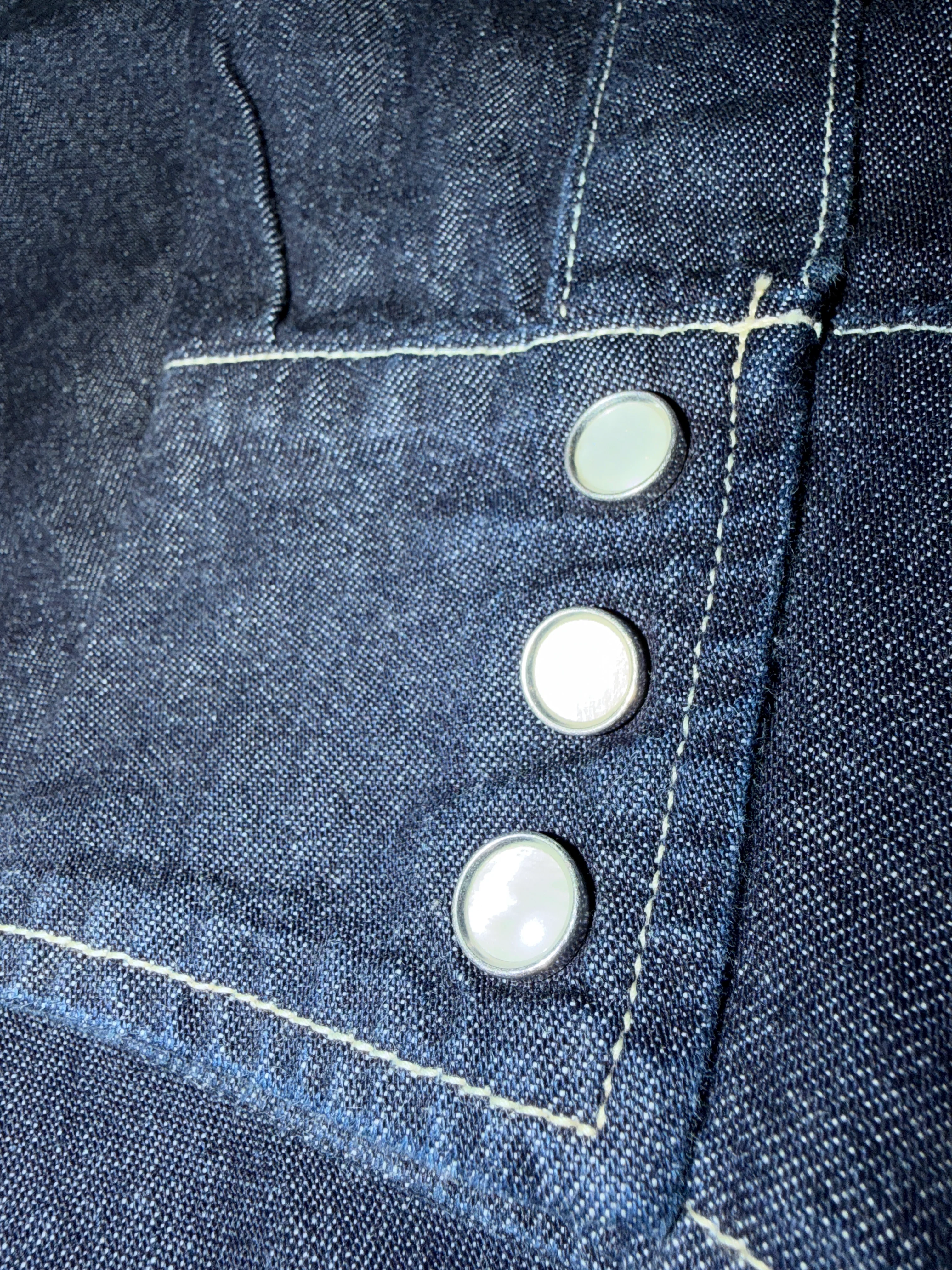 Gently Used -  TCB Dude Ranch Shirt - Denim - 40 - Image 5