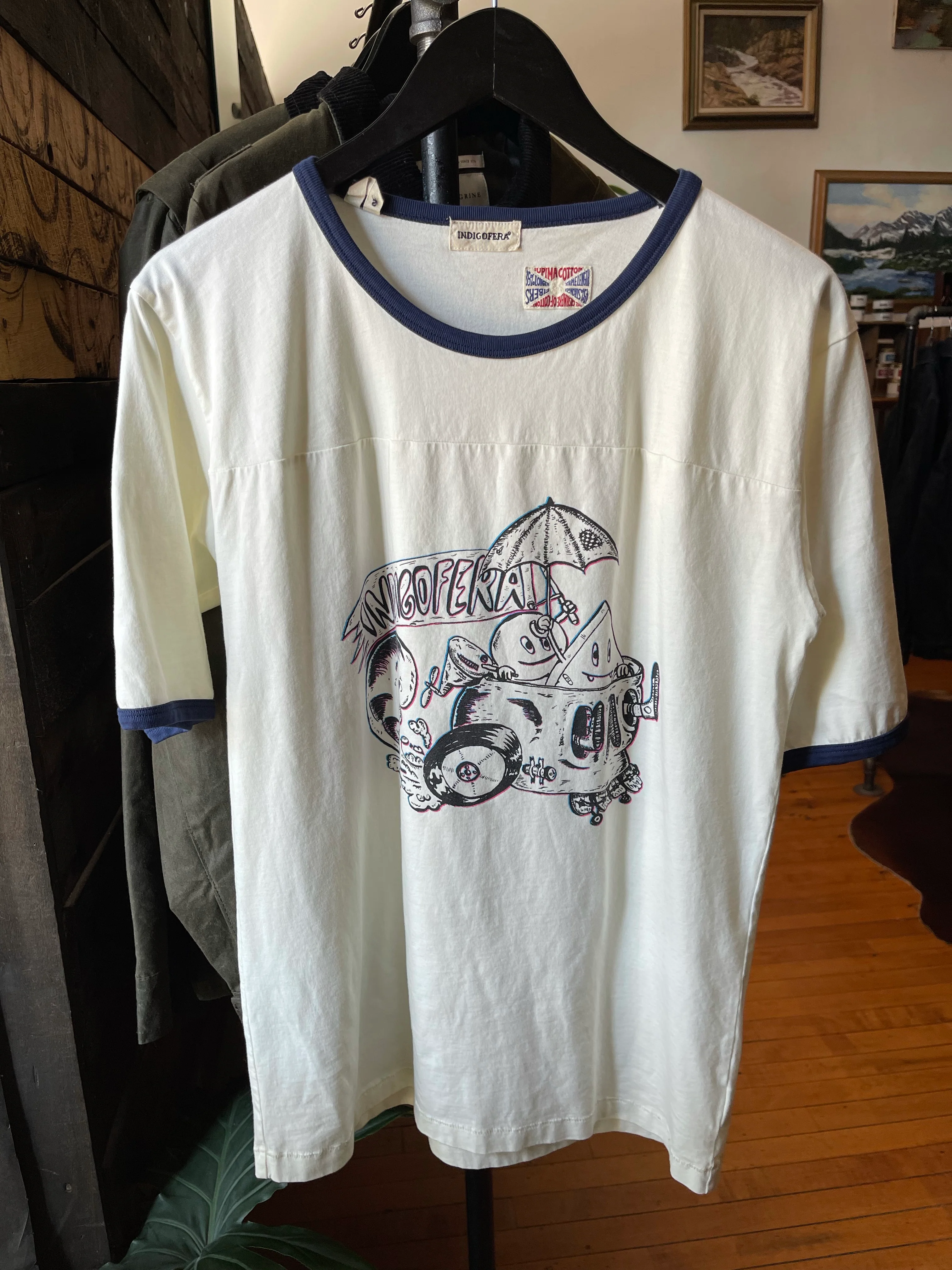 Gently Used Indigofera T-Shirt 2-Pack - Yellow/black & White Graphic - Image 4