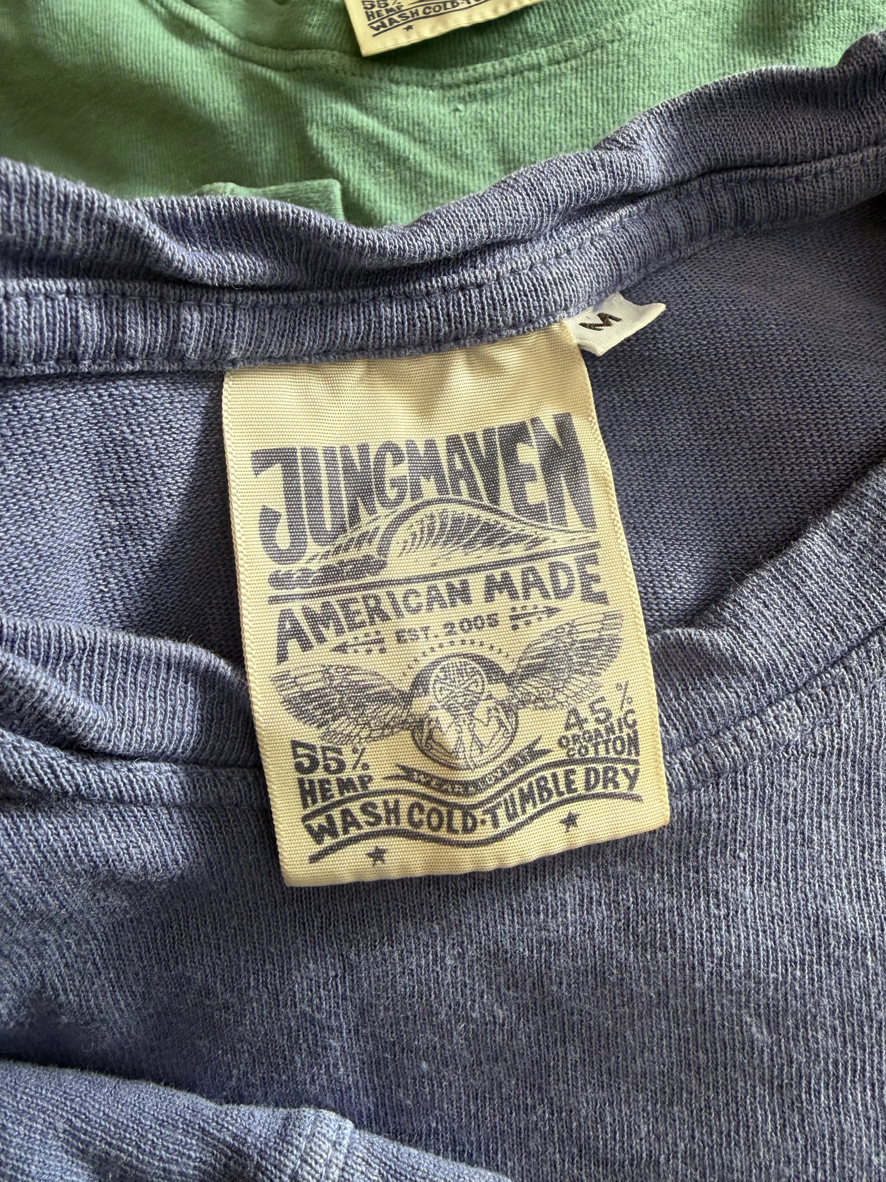 Gently Used Jungmaven Baja LS 2-Pack - Medium - Purple, Aqua Green - Image 2