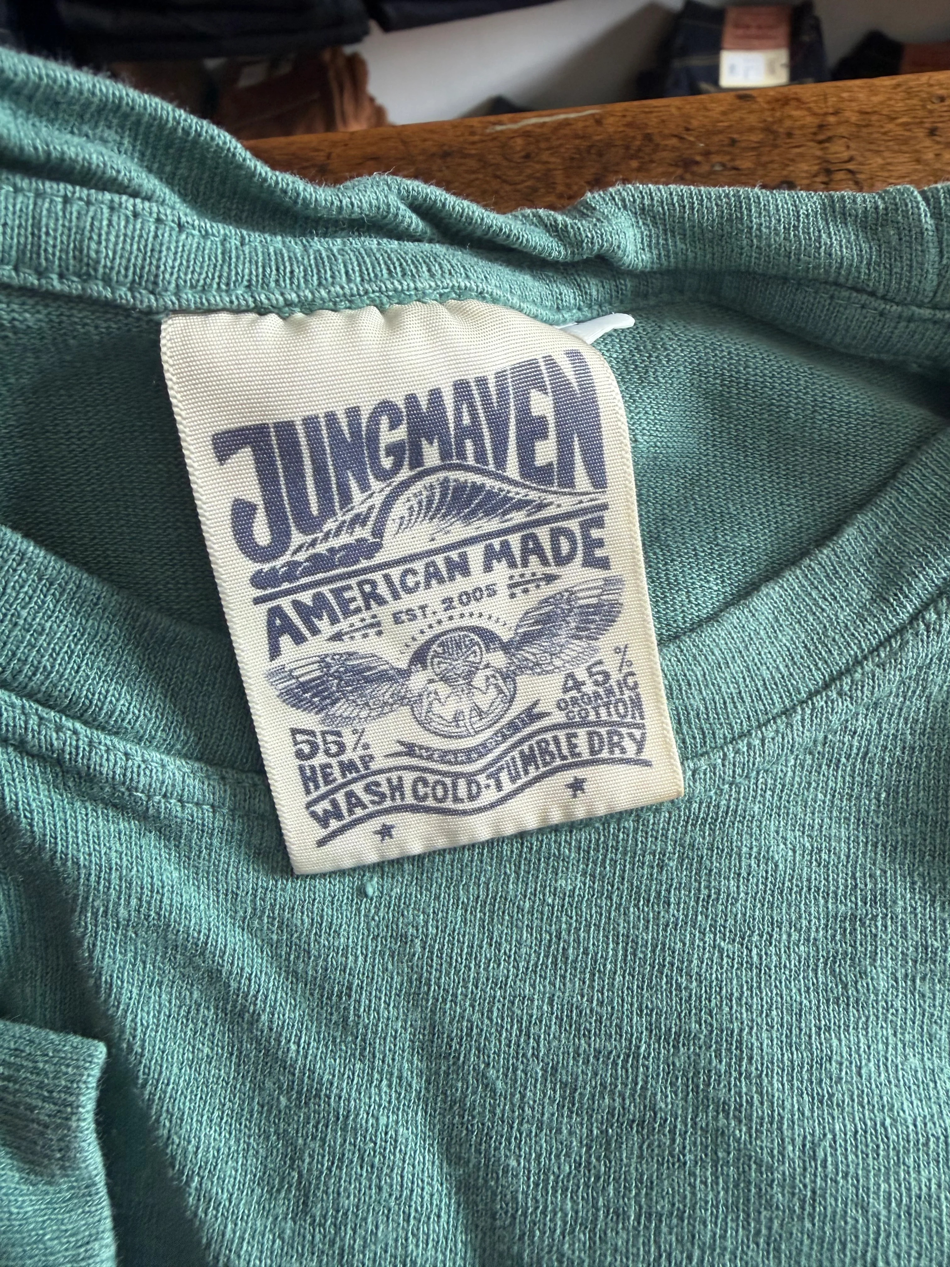 Gently Used Jungmaven Baja LS 2-Pack - Medium - Purple, Aqua Green - Image 3