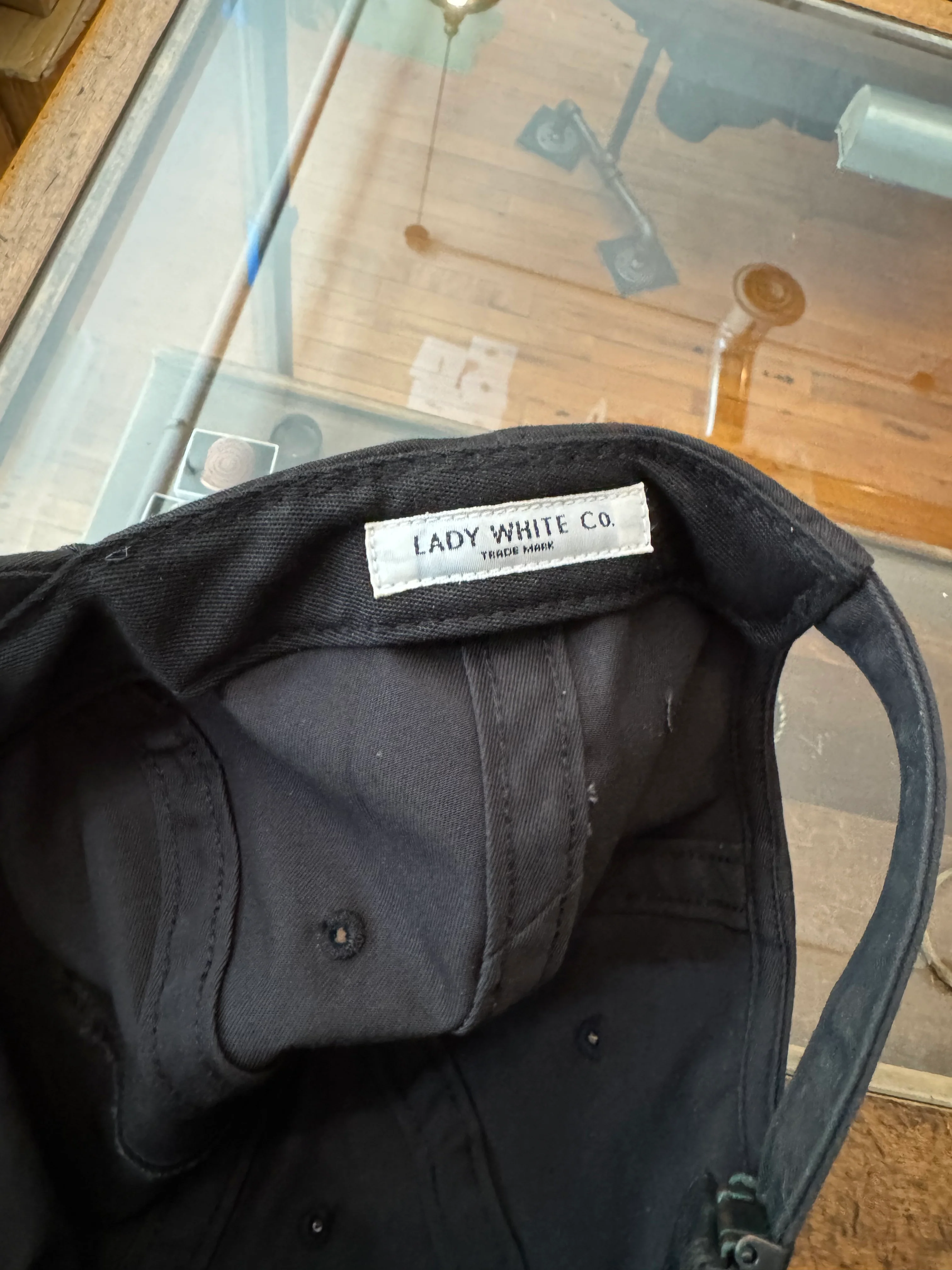 Gently Used Lady White Co Cotton Twill Cap - Black - O/S - Image 4