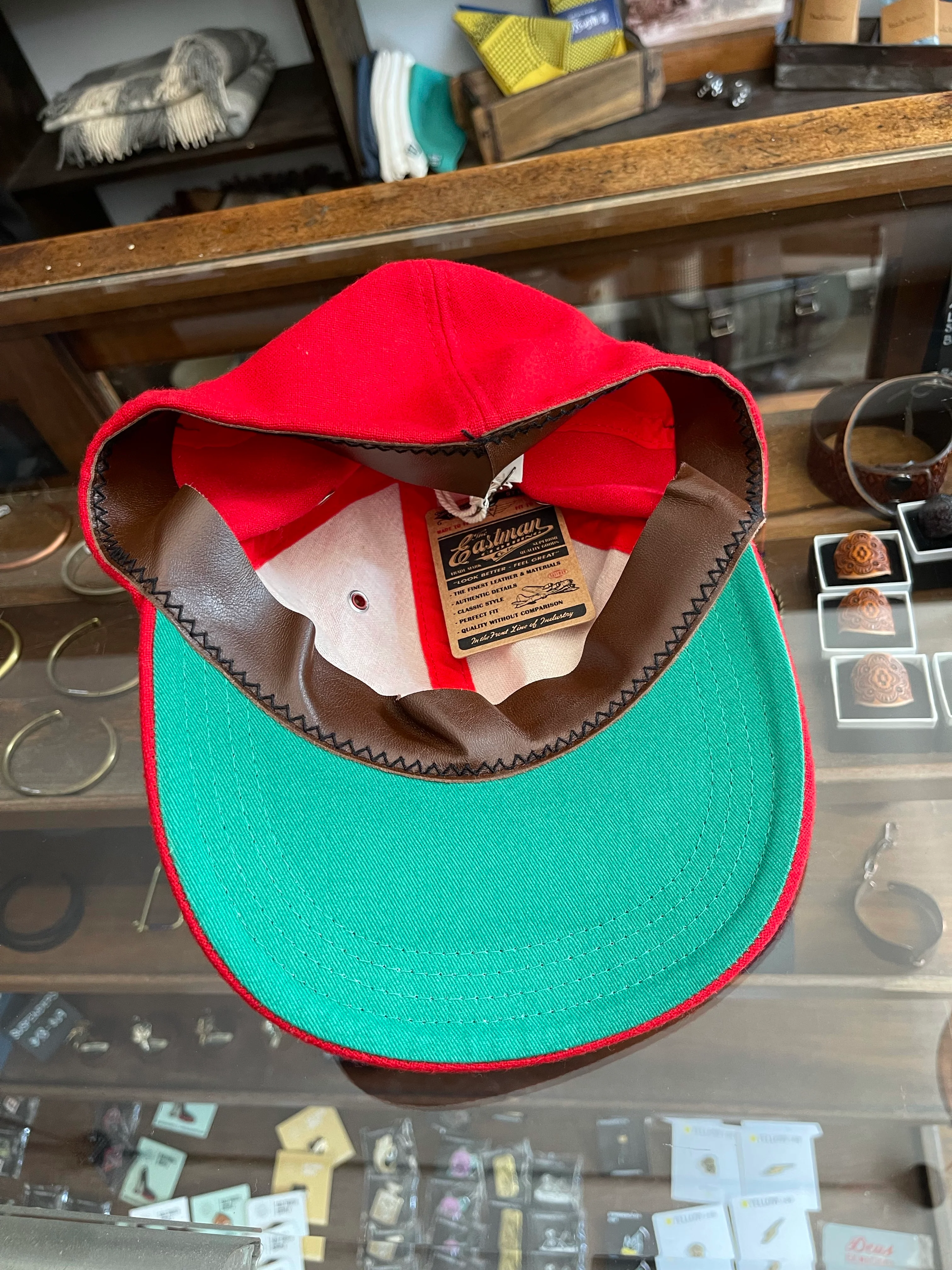 Gently Used Made in Japan Two-Hat Bundle - Red & Navy - Image 3
