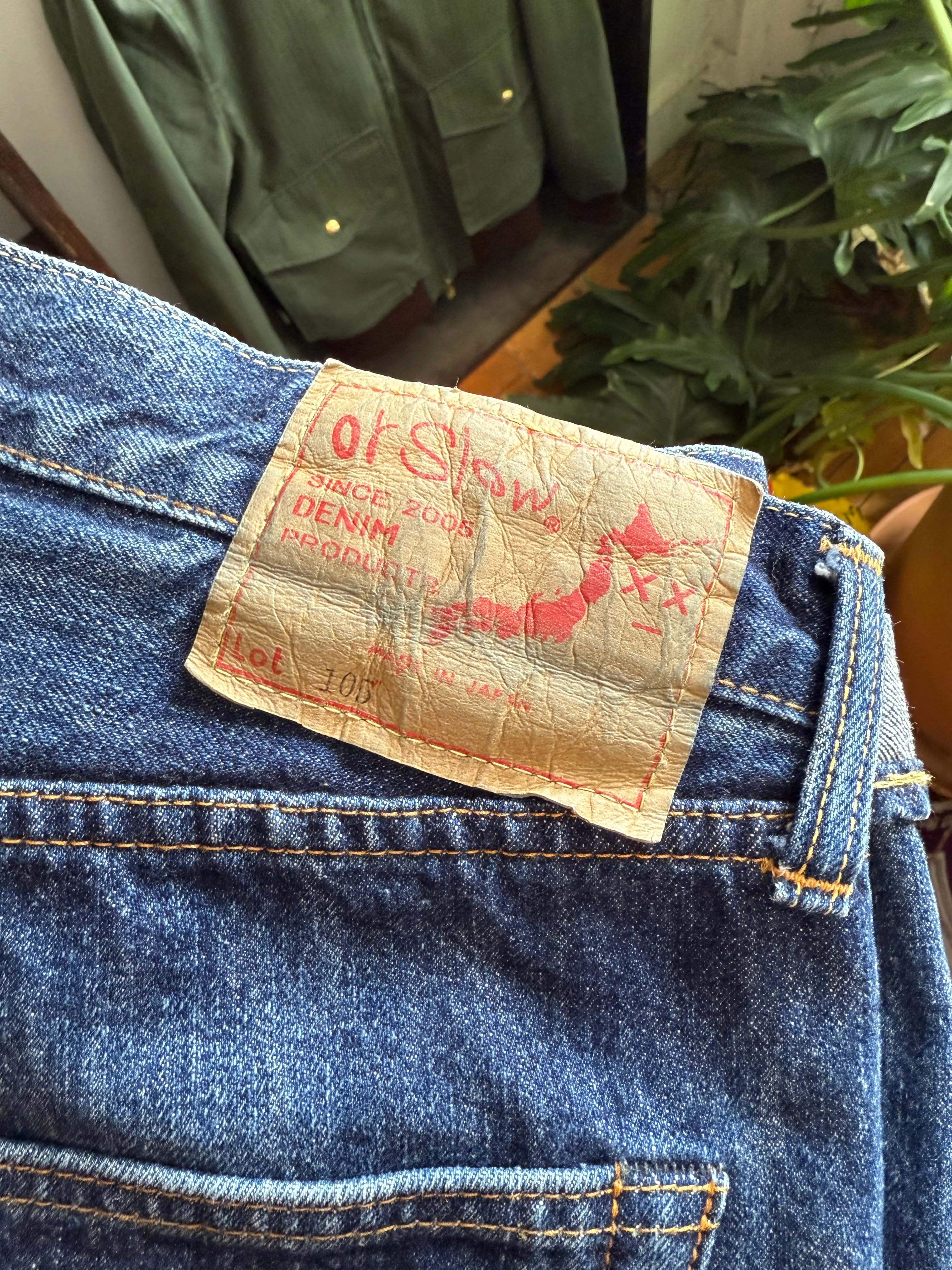 Gently Used orSlow 105 Jeans - 2 Year Darker Wash - Size 2 - Image 2