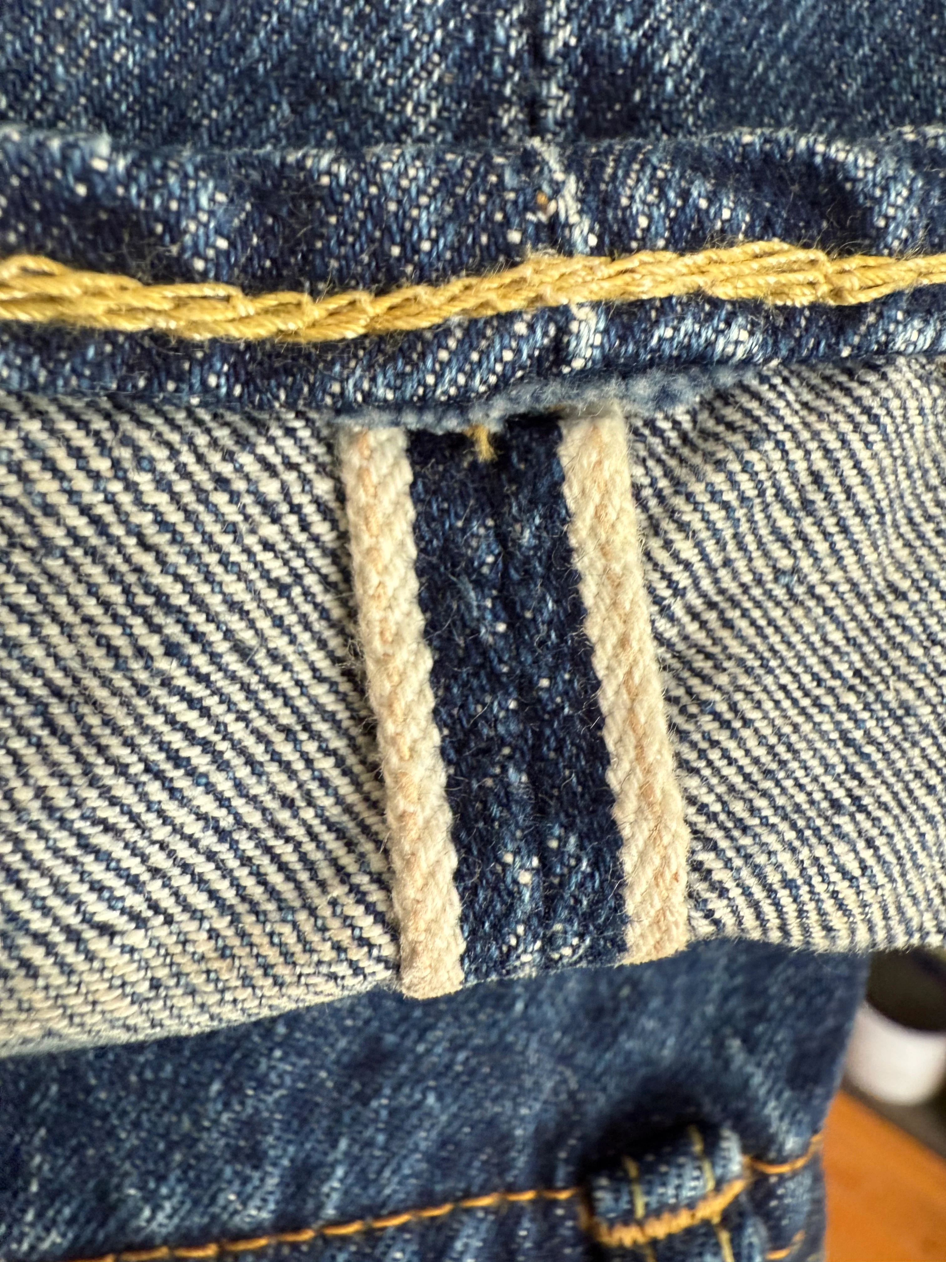 Gently Used orSlow 105 Jeans - 2 Year Darker Wash - Size 2 - Image 4