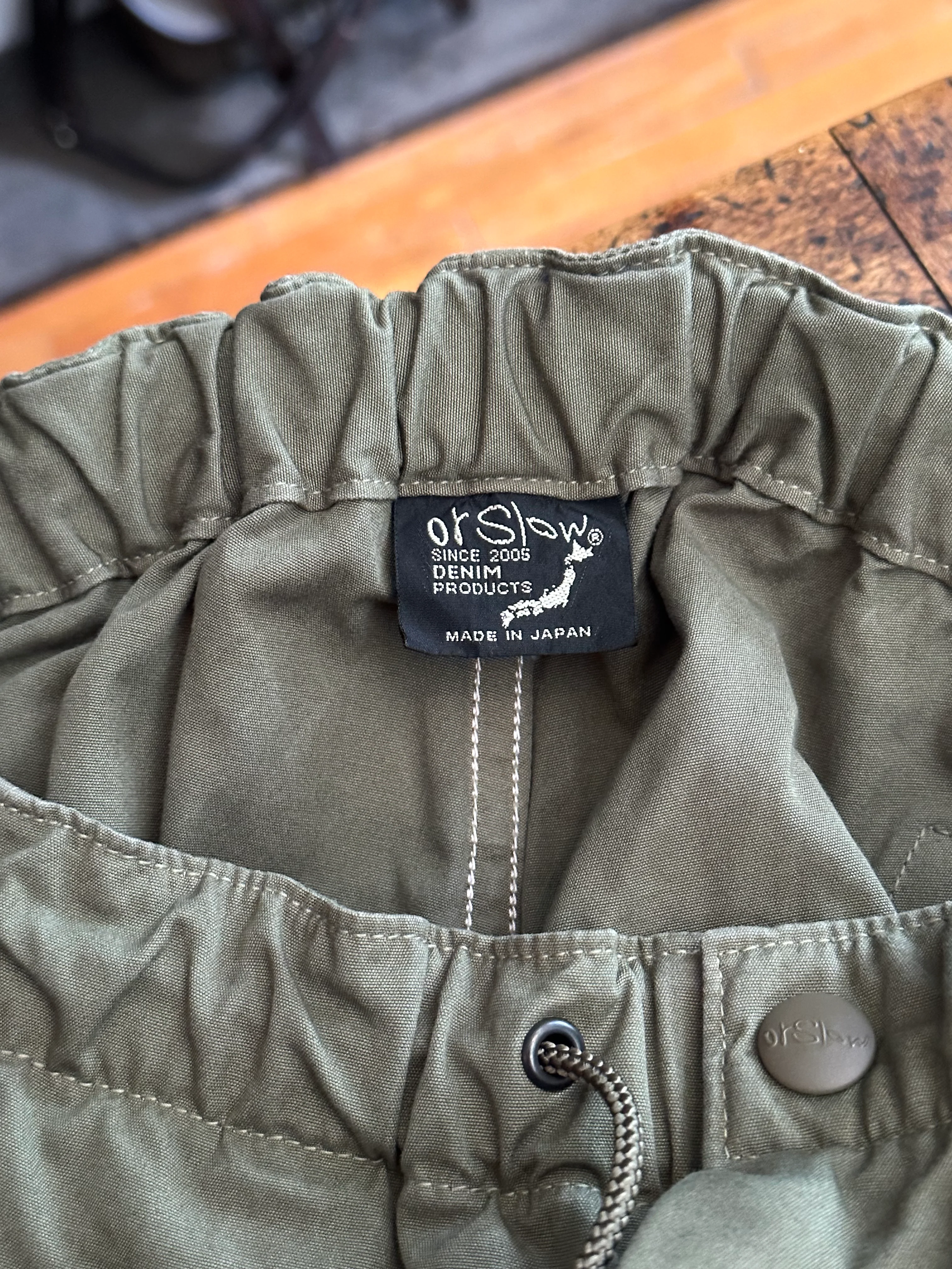 Gently Used orSlow Easy Cargo Pants - Army Green - 1 - Image 3