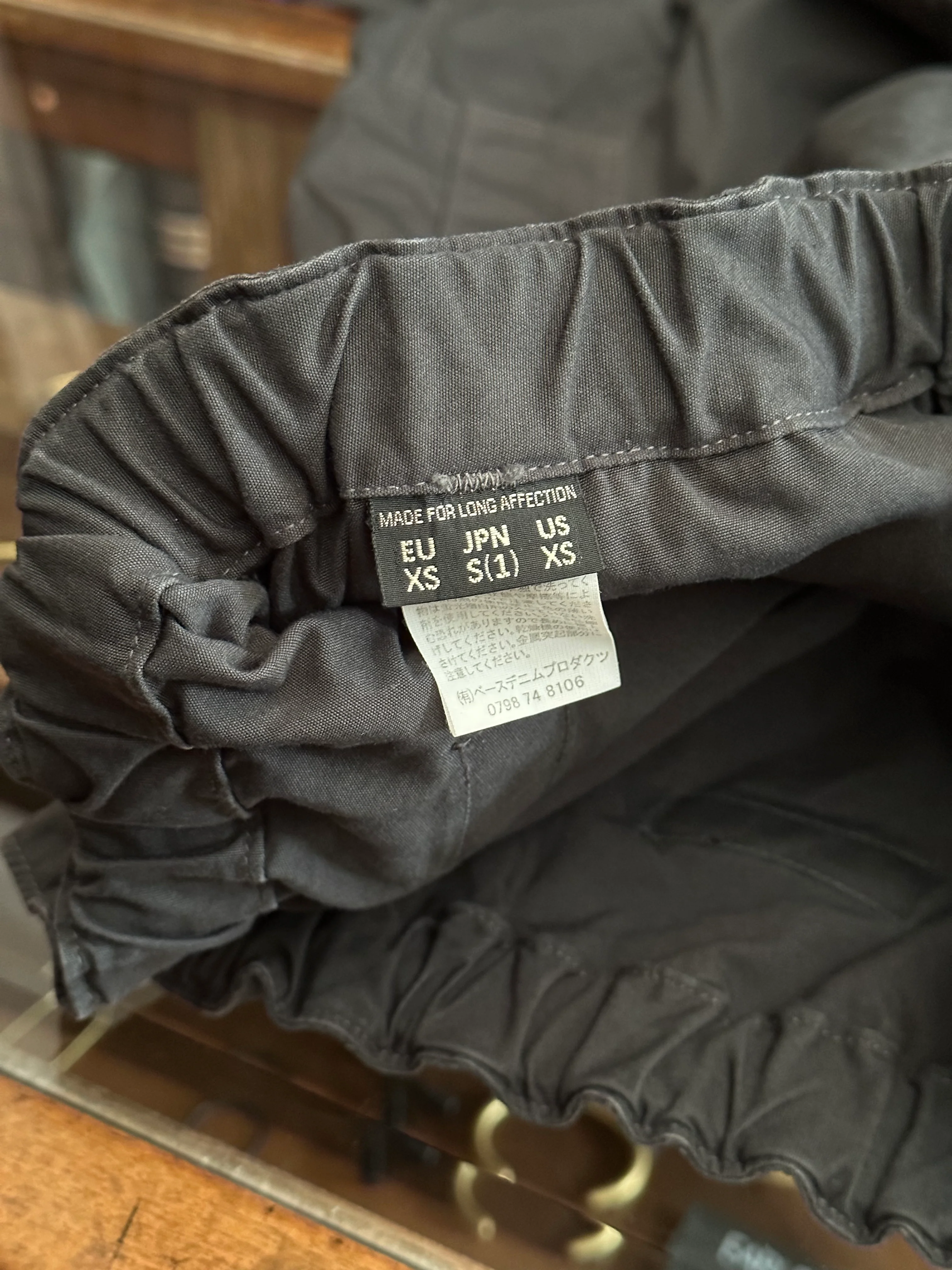 Gently Used orSlow Easy Cargo Pants - Charcoal Grey - 1 - Image 3