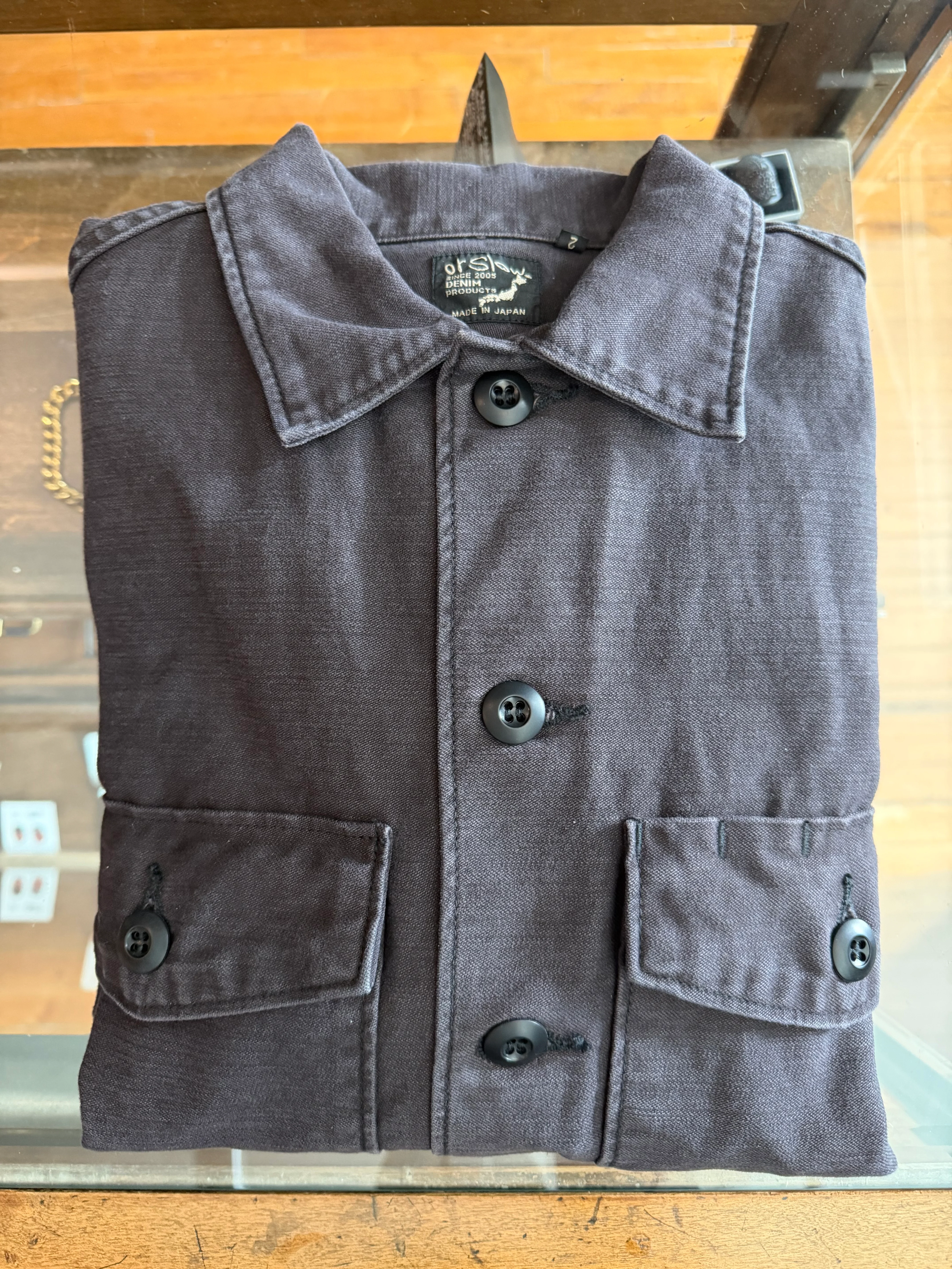 Gently Used orSlow Fatigue Shirt - Black Stone - 2