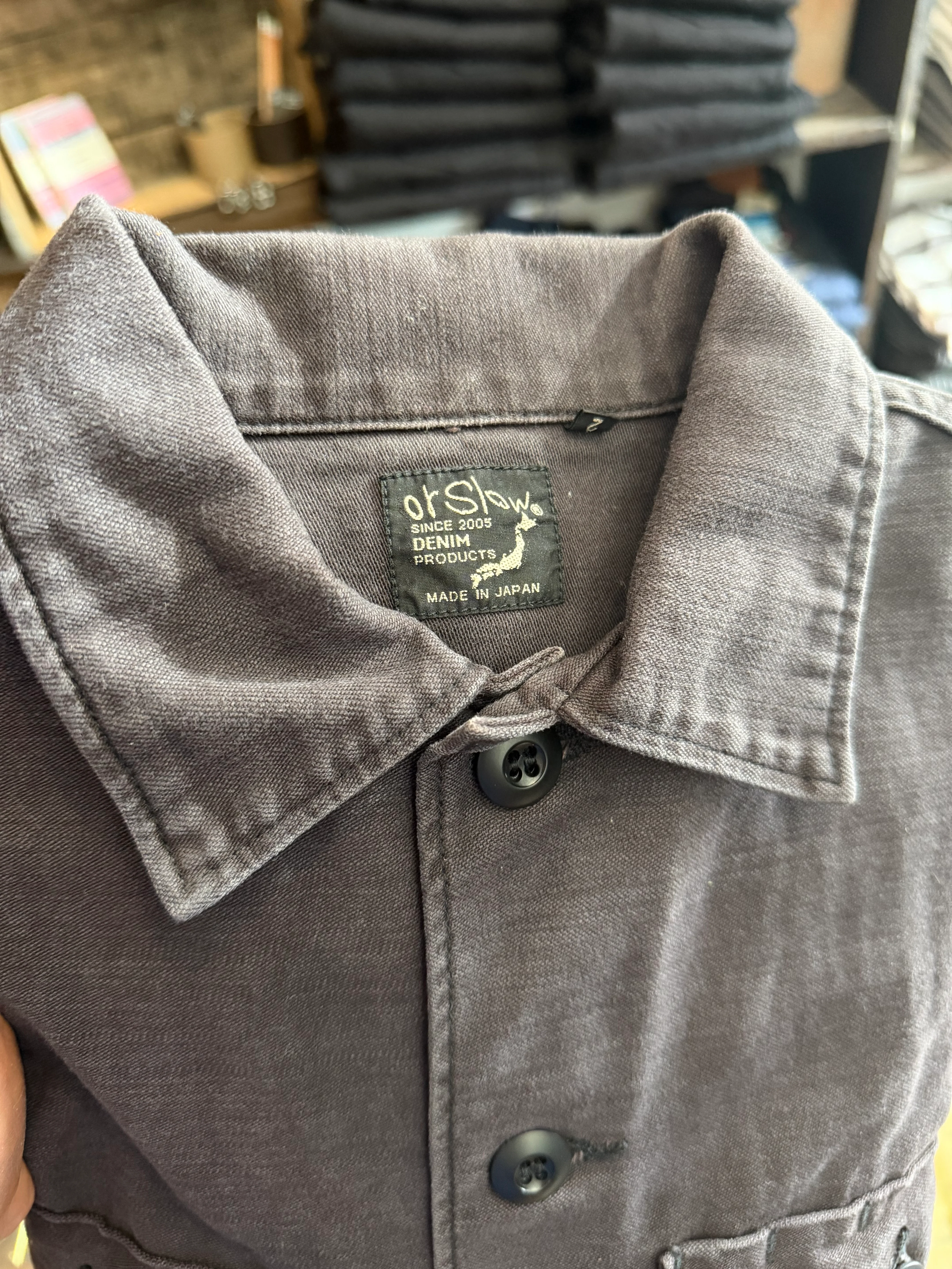 Gently Used orSlow Fatigue Shirt - Black Stone - 2 - Image 2