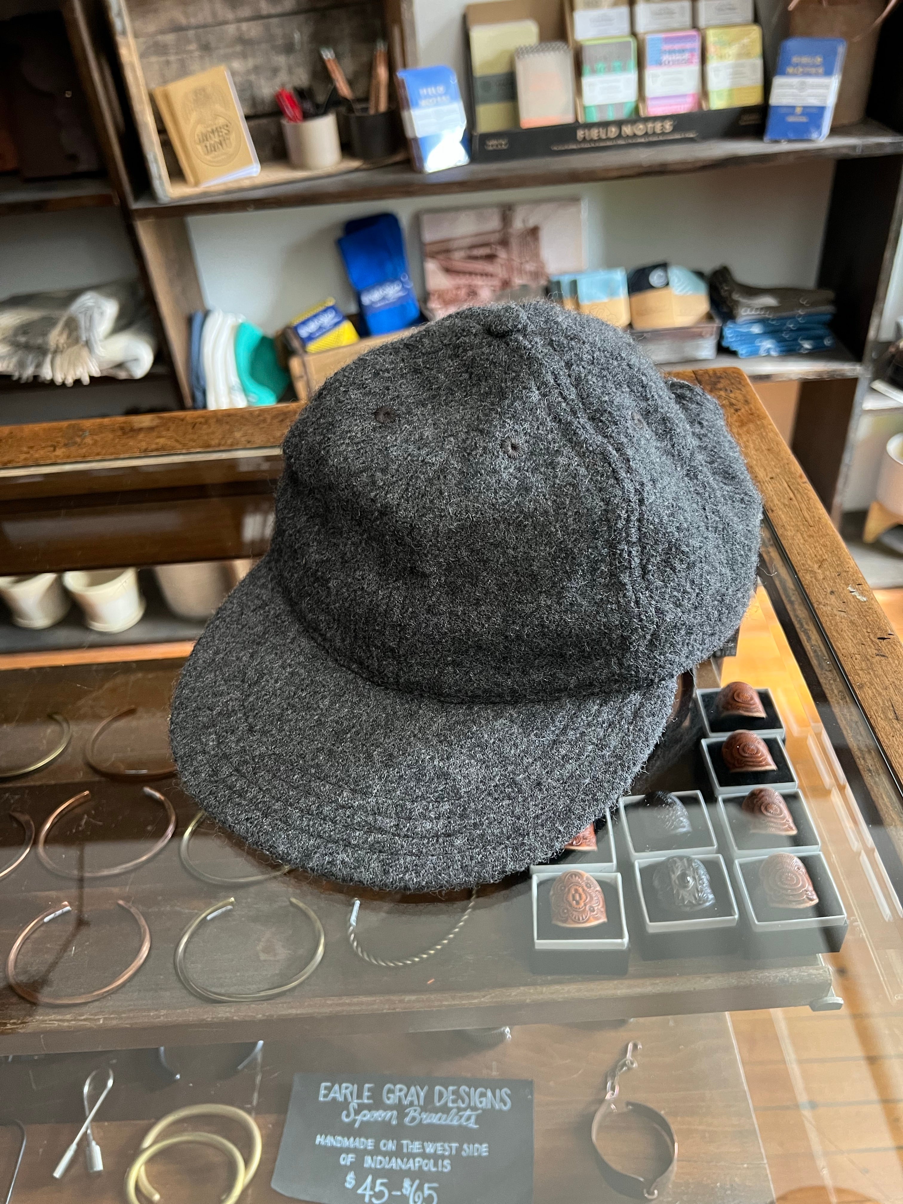 Gently Used Paa Wool Two Caps Bundle - Green/Navy, Heather Gray - Image 5