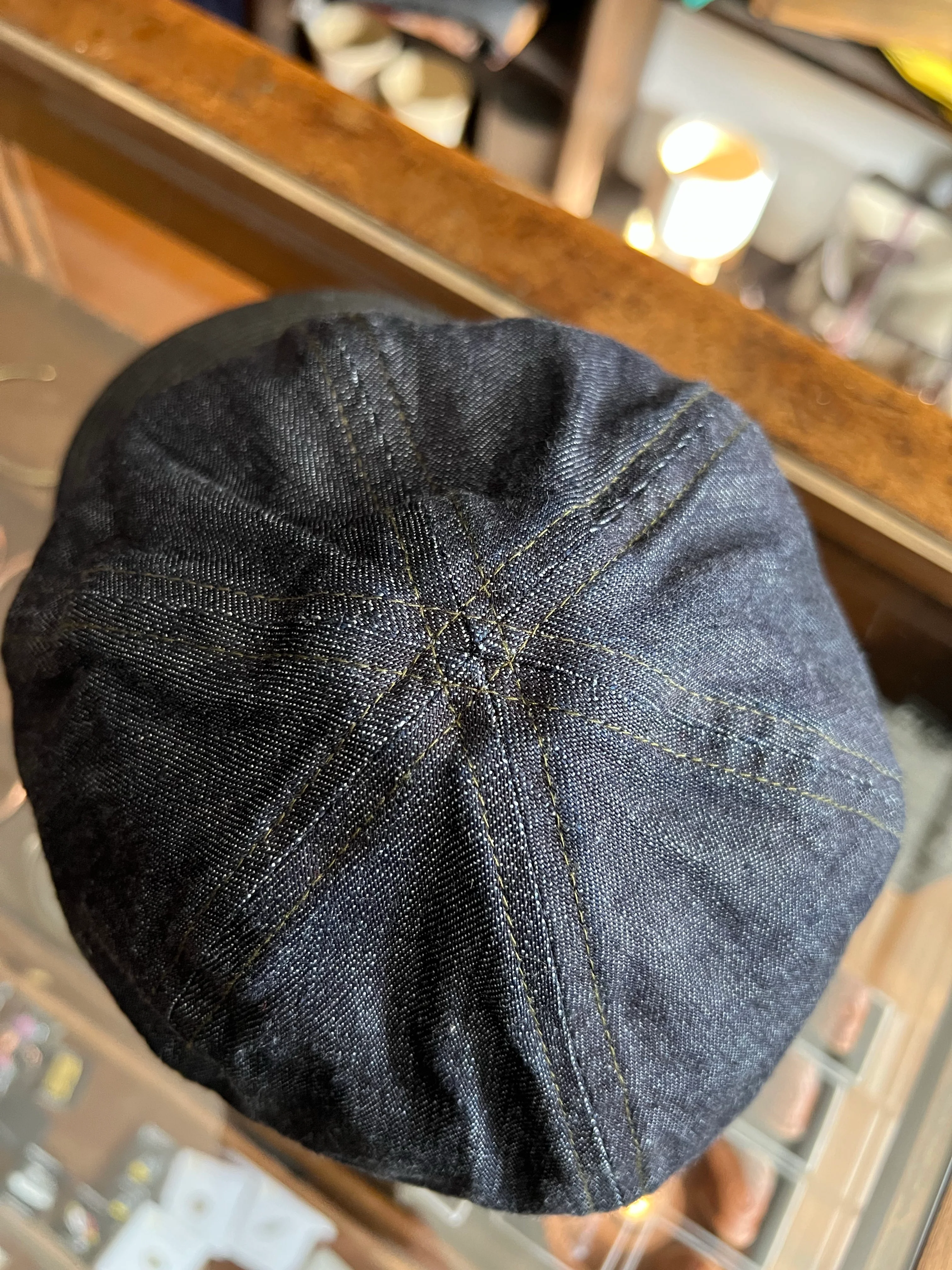 Gently Used Papa Nui Grease Monkey A-3 Cap - Indigo - Large - Image 4