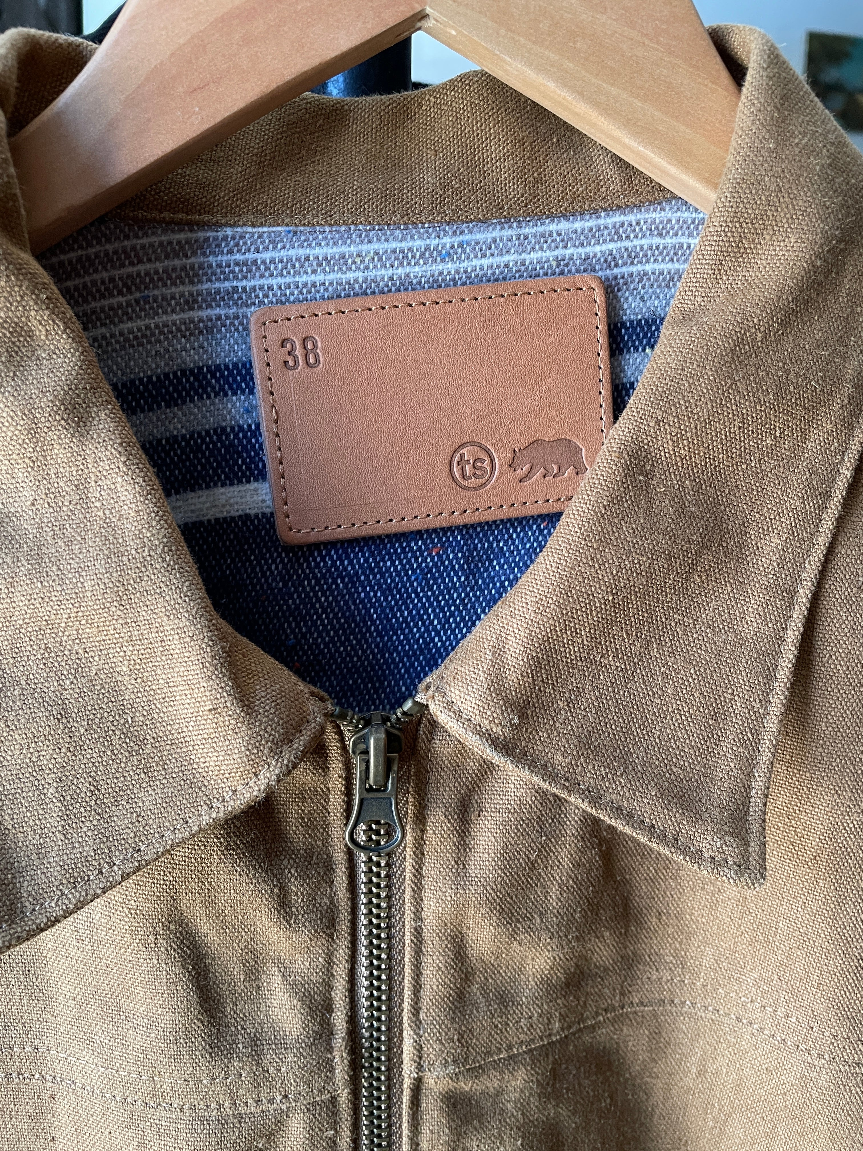 *Gently Used* The Mechanic Jacket Boss Duck - British Khaki - Image 4