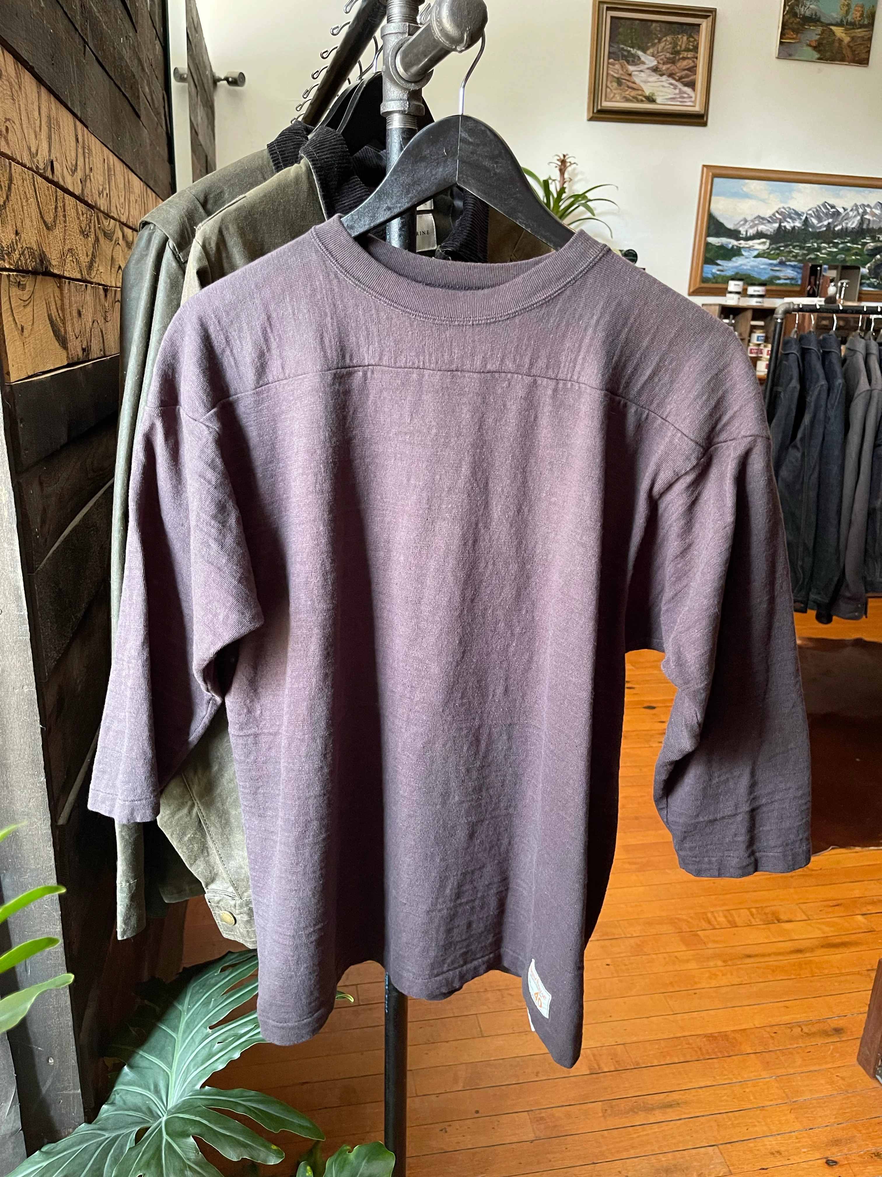 Gently Used Warehouse & Co. Football Tee 2-Pack - Heather Grey & Sumikuro - Image 4