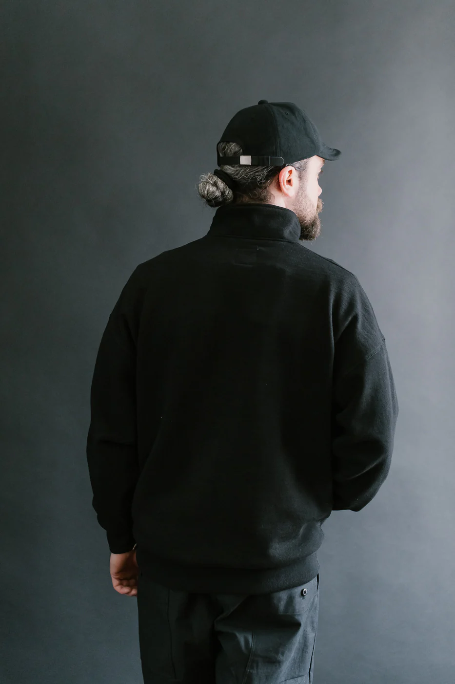 JM7503 - GG Sweat Half Zip - 07 Black - Image 11