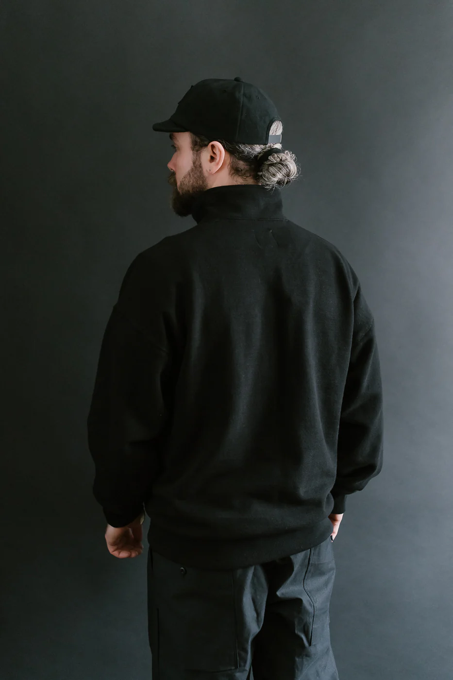 JM7503 - GG Sweat Half Zip - 07 Black - Image 12