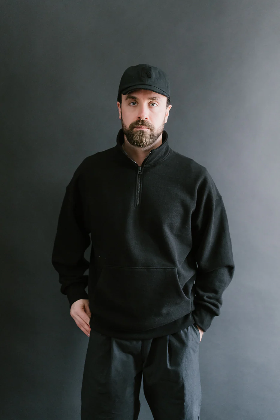 JM7503 - GG Sweat Half Zip - 07 Black - Image 14