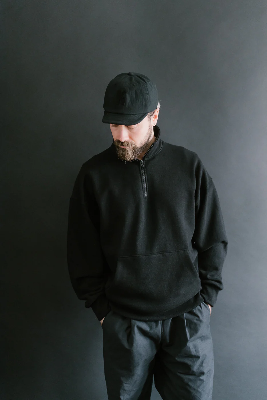 JM7503 - GG Sweat Half Zip - 07 Black - Image 15